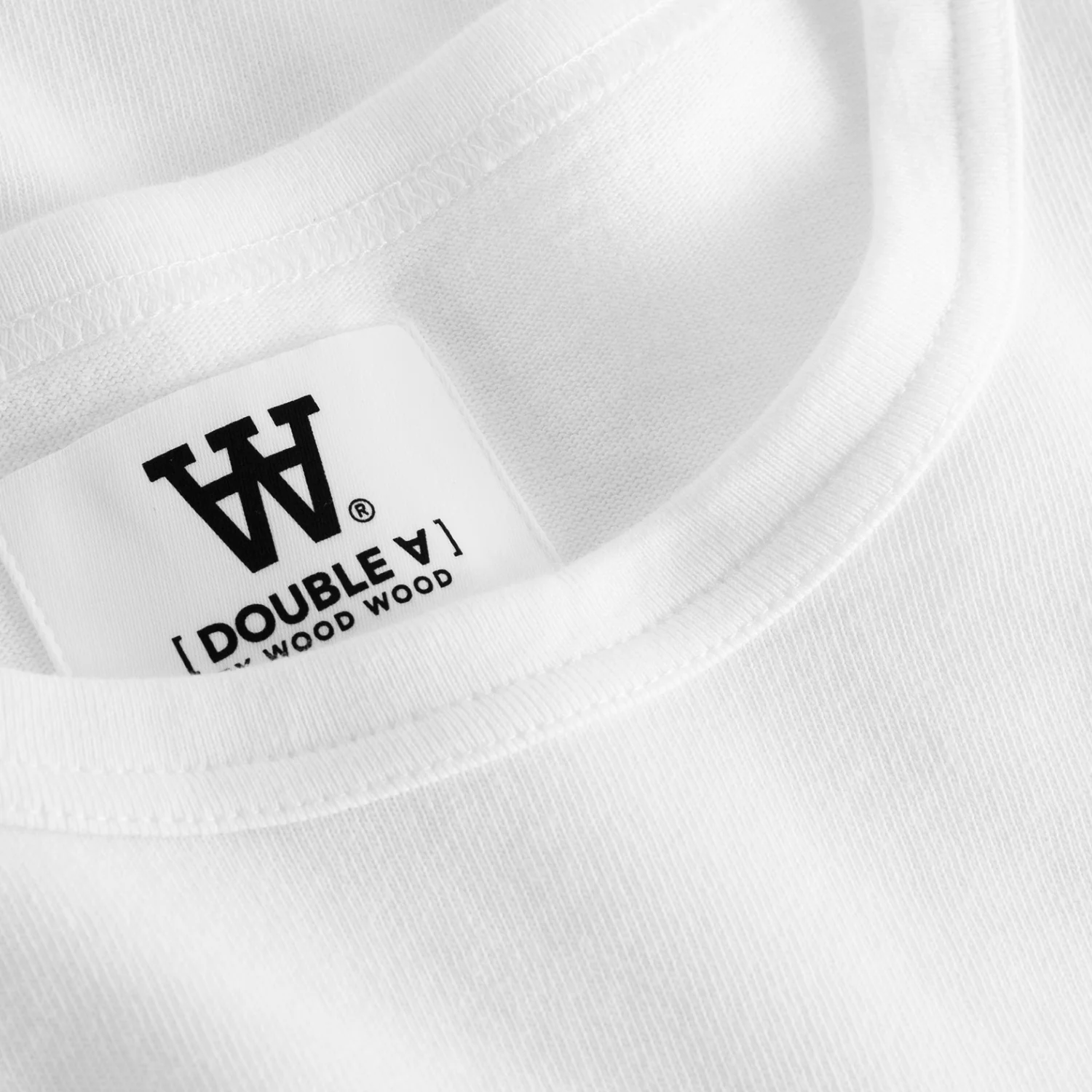 Mel Long Sleeve GOTS White Double A Logo - White/White - Image 4