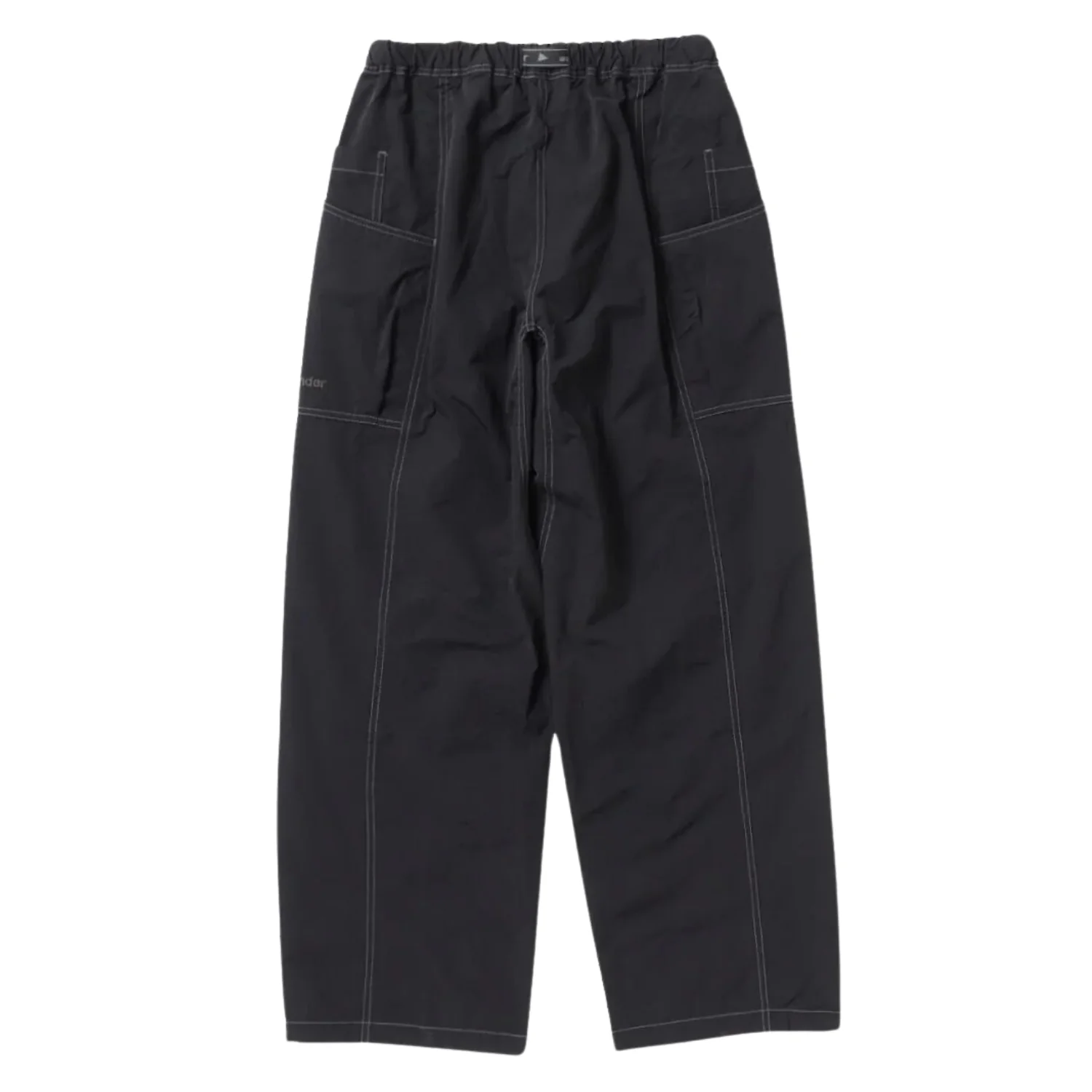 Crinkled Nylon Pants - Black - Image 2