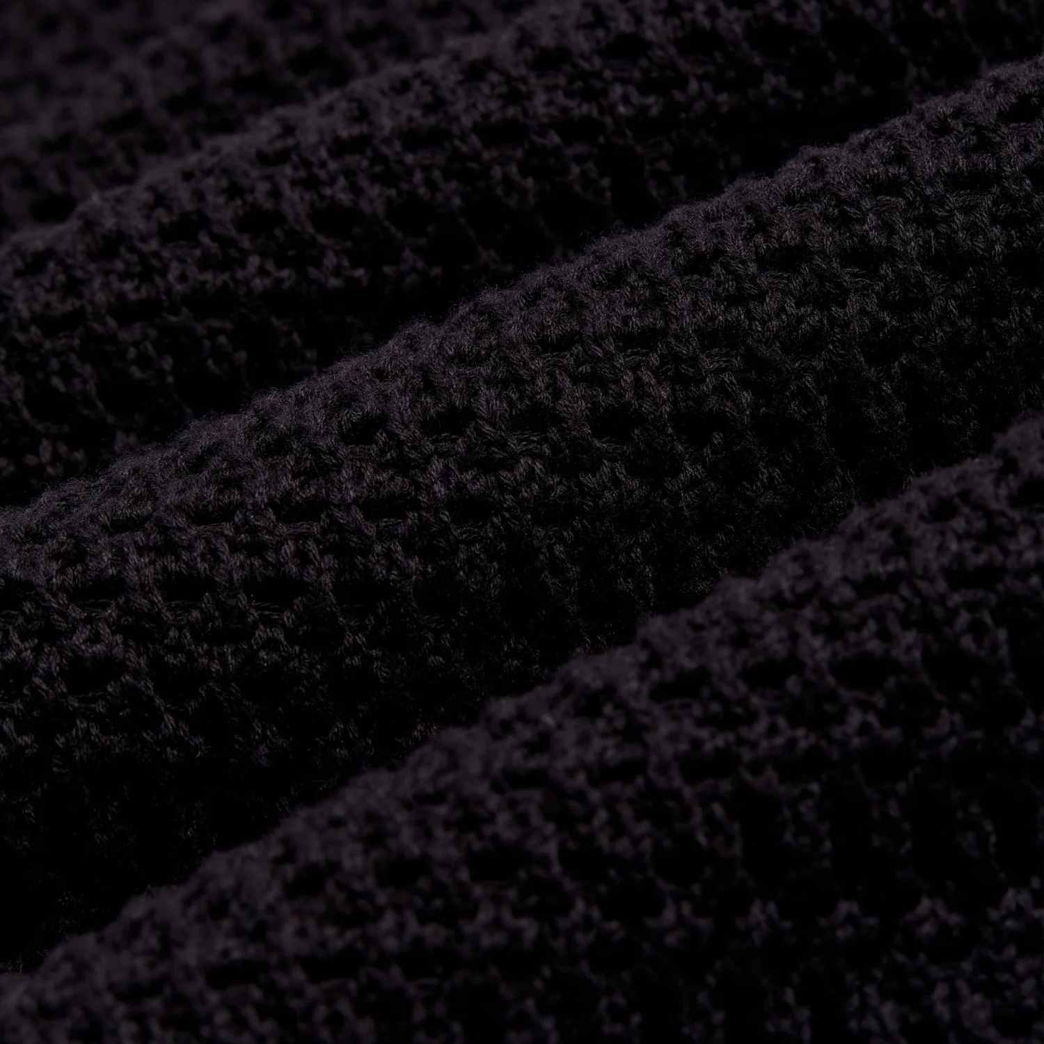 Crochet Cropped Shirt - Black - Image 3