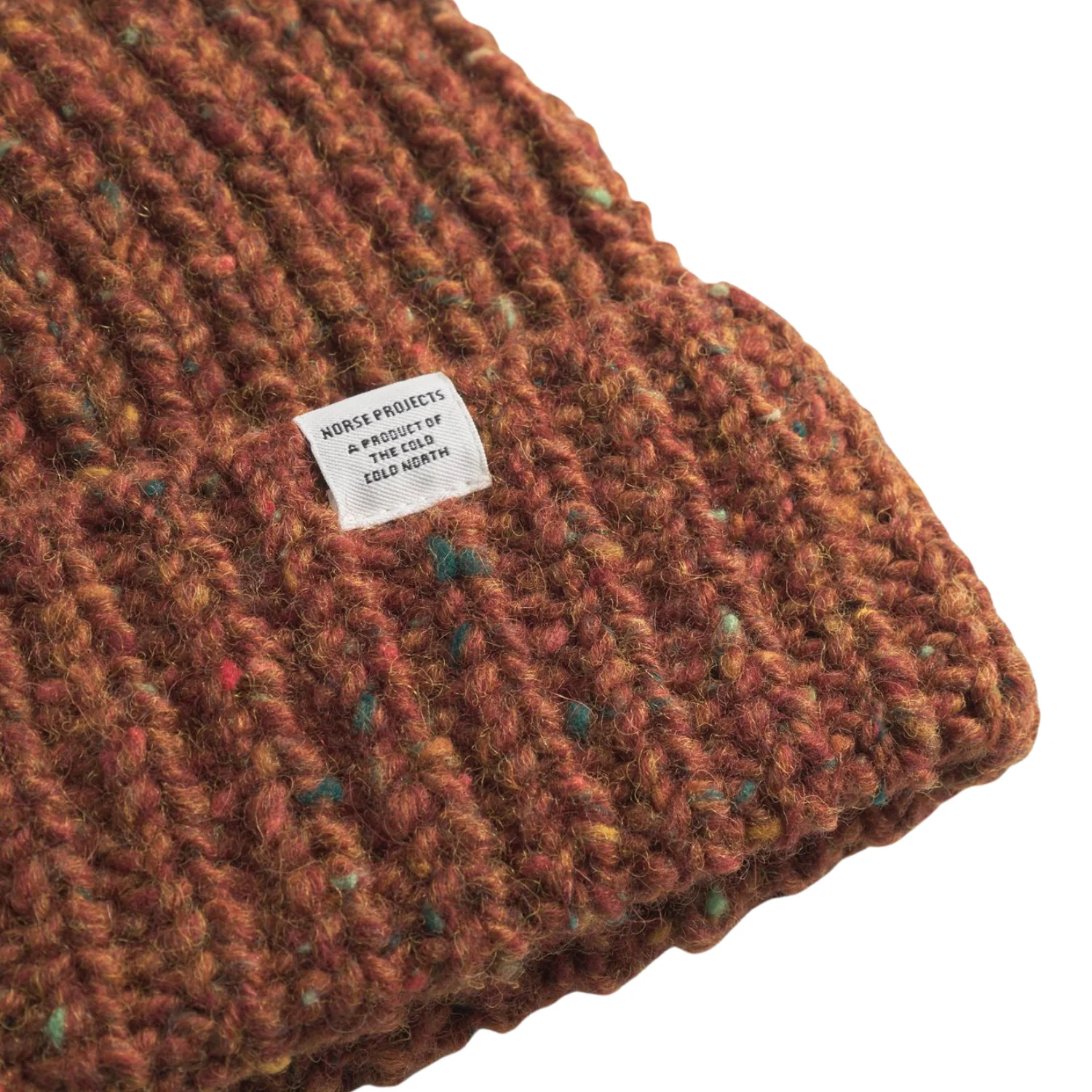 Daniel Donegal Rib Beanie - Ginger - Image 2
