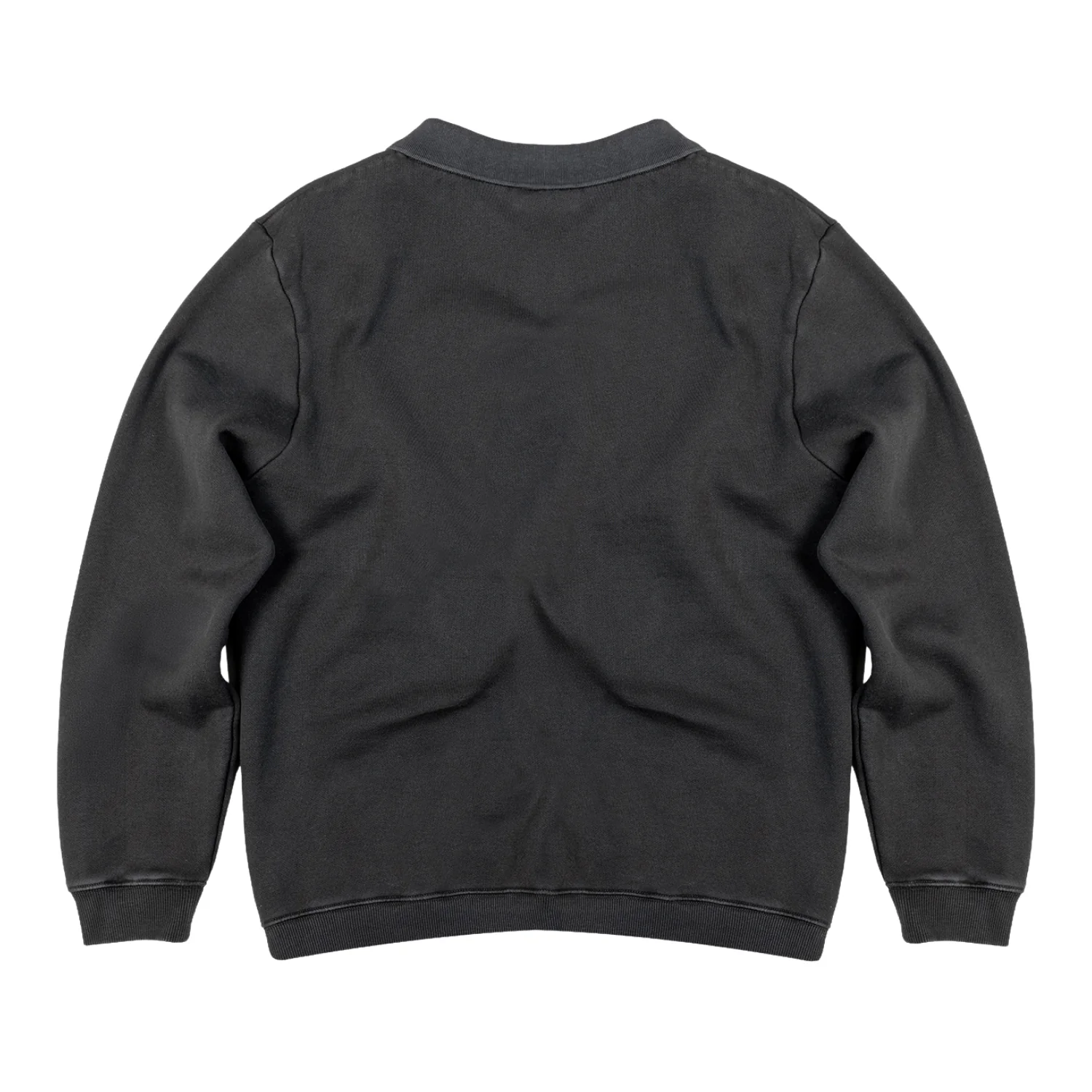 Derek Collared Sweater - Charcoal - Image 2