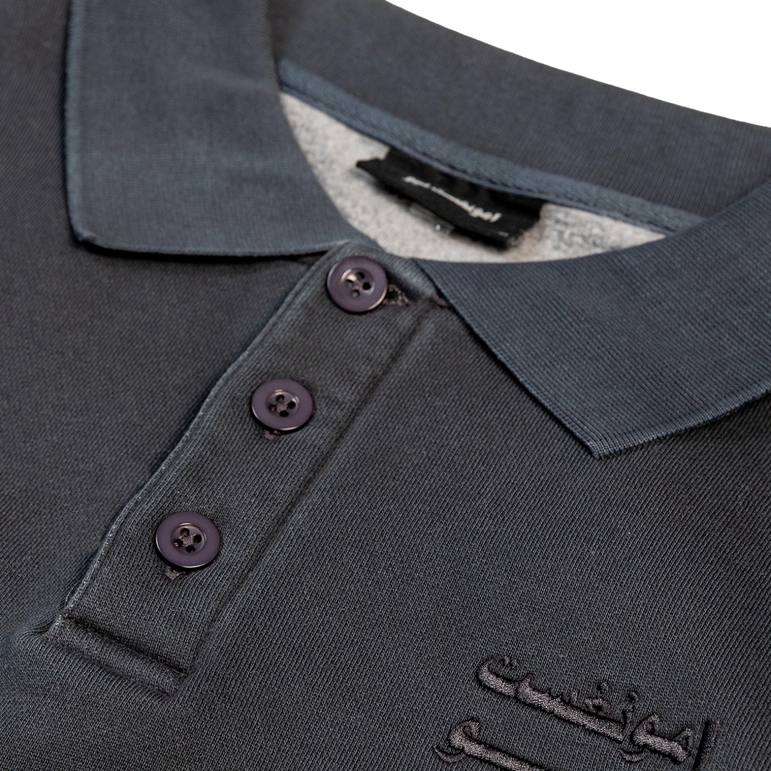 Derek Collared Sweater - Charcoal - Image 6