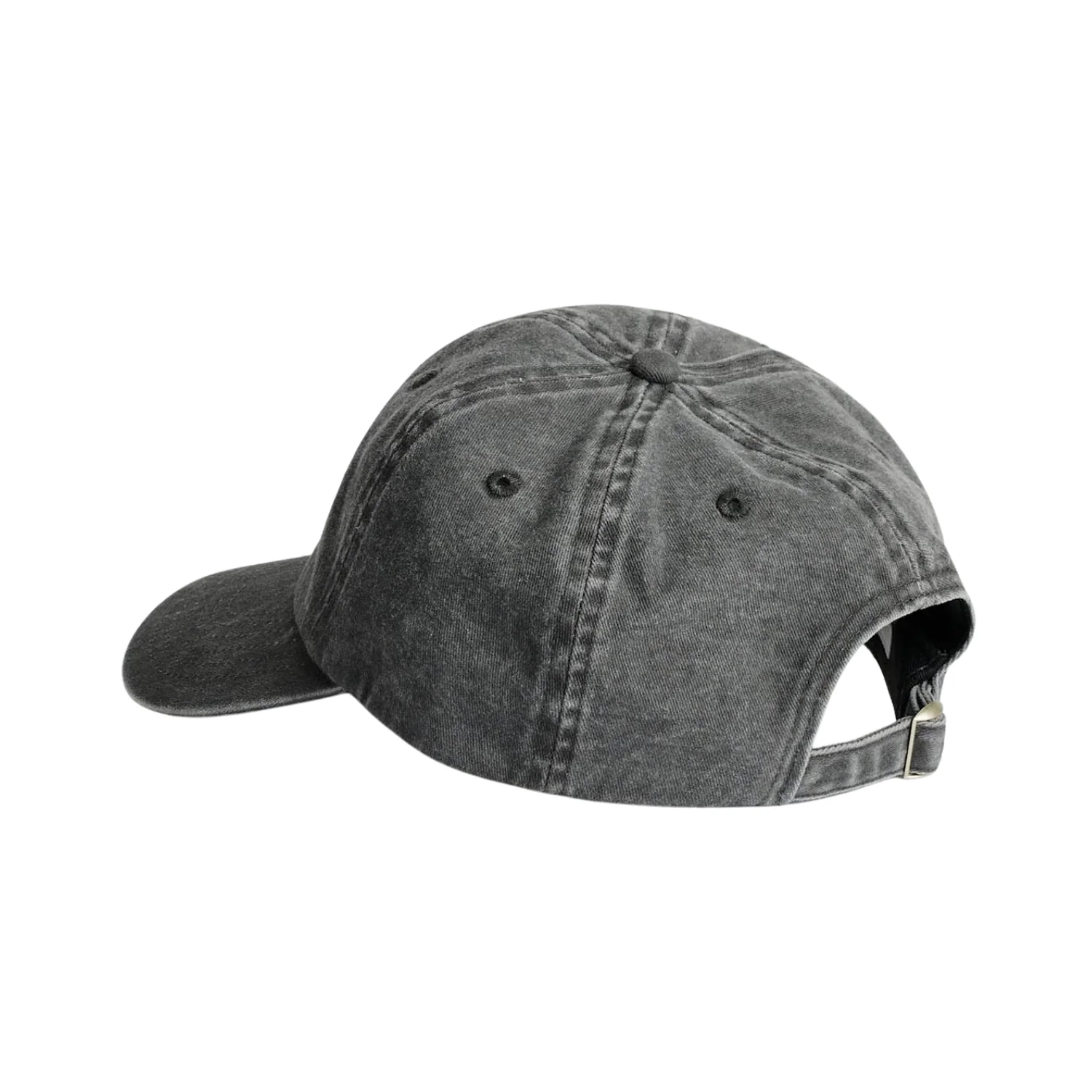 Distressed Dad Cap - Faded Black - Image 2