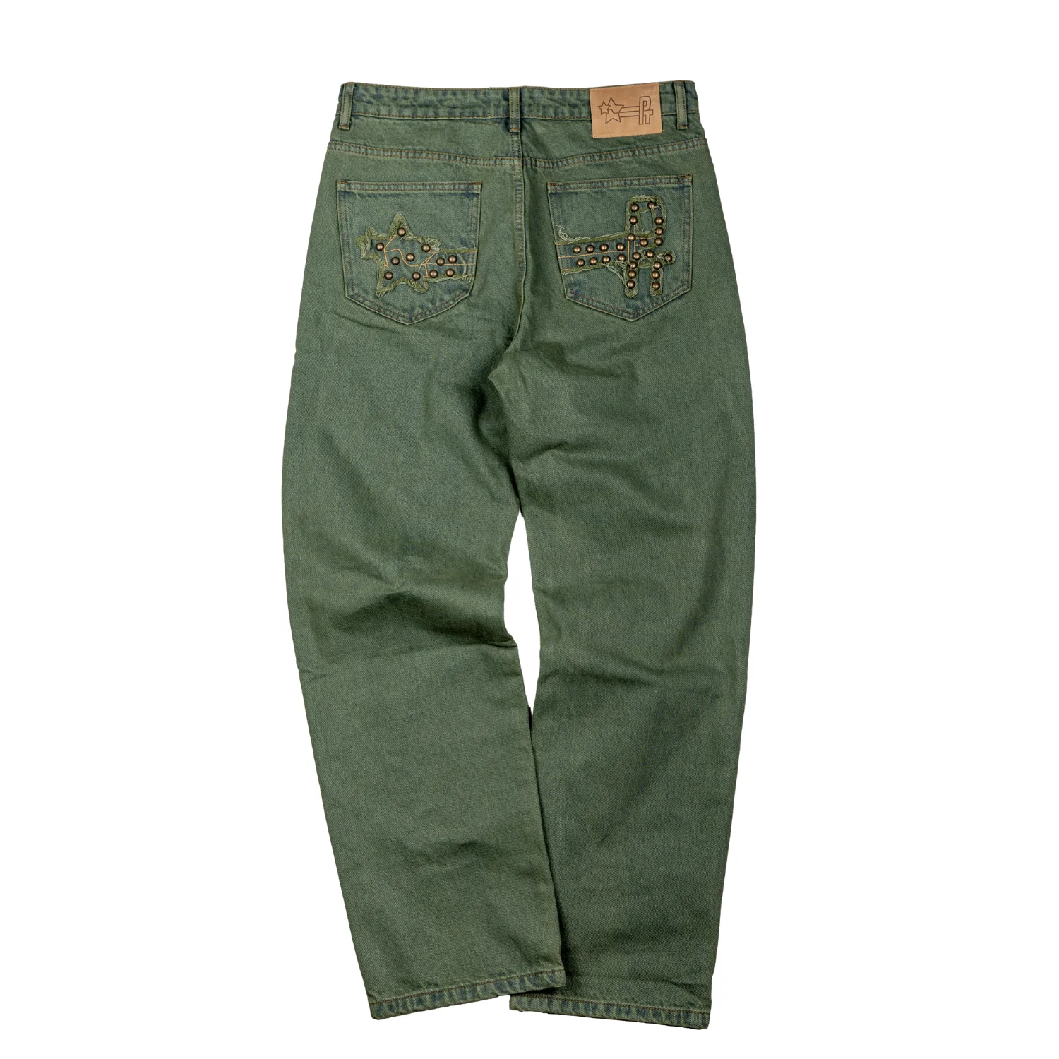 Distressed Denim - Washed Green - Image 2