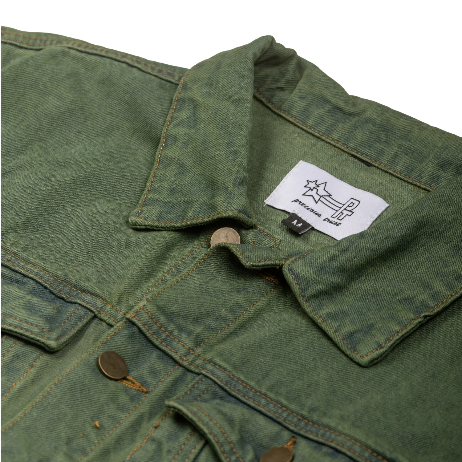 Distressed Jacket - Washed Green - Image 5