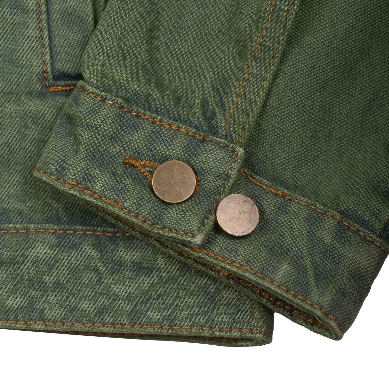 Distressed Jacket - Washed Green - Image 7