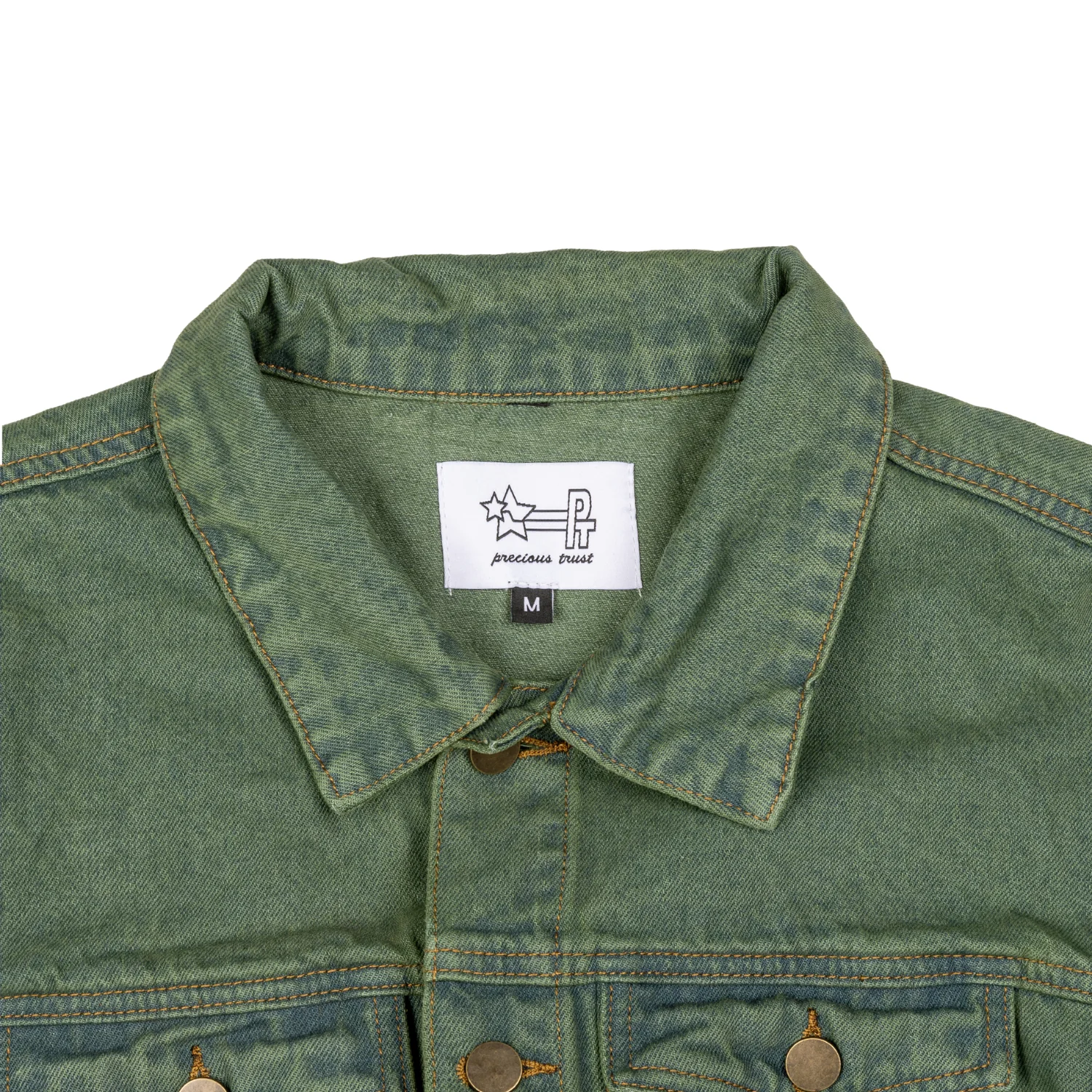 Distressed Jacket - Washed Green - Image 8