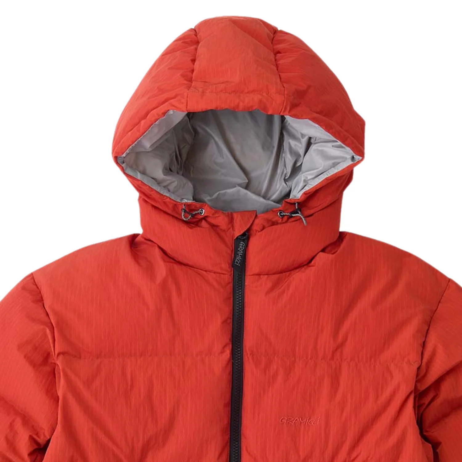 Down Puffer Hooded Jacket - Burnt Red - Image 2
