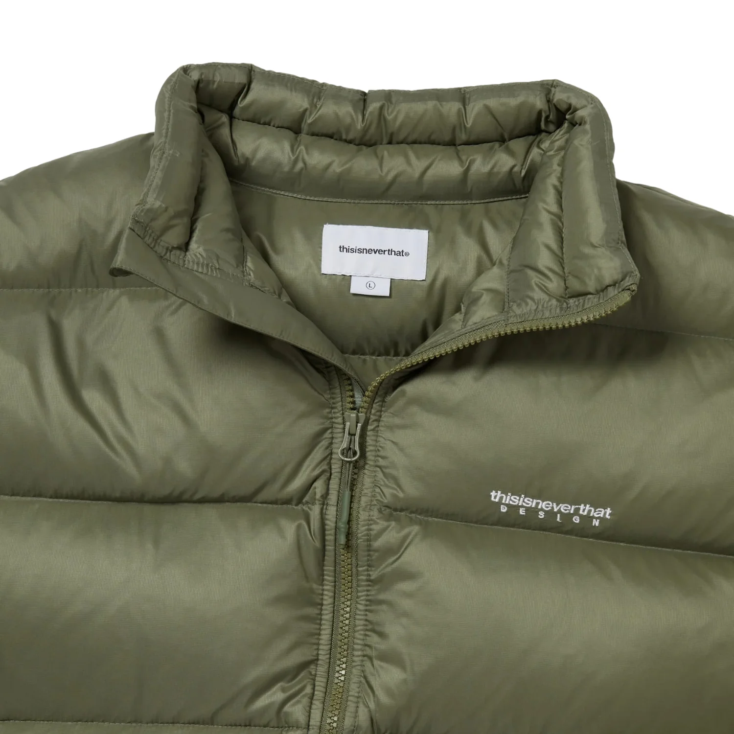 DSN Down Puffer Jacket - Olive - Image 3