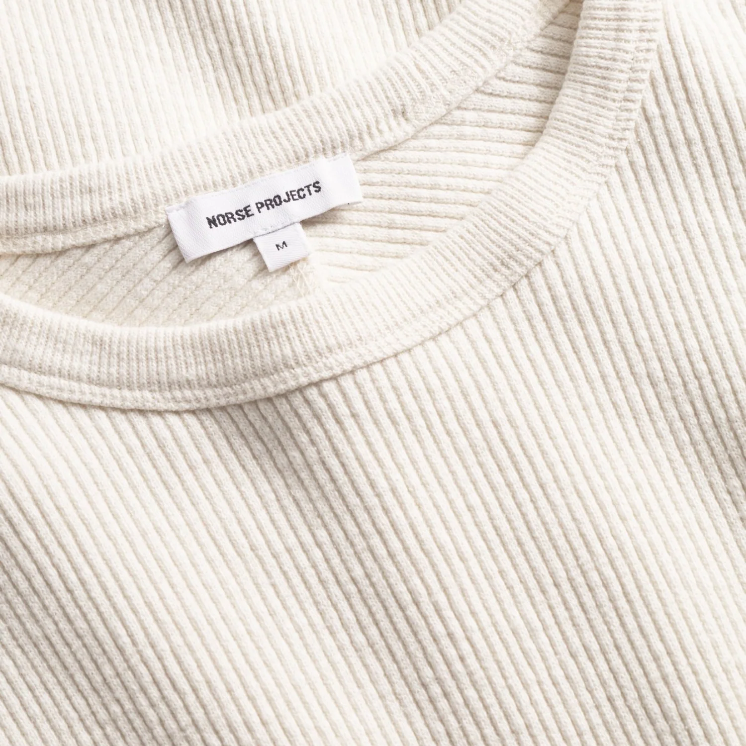 Eske Military Rib LS T-Shirt - Ecru - Image 3