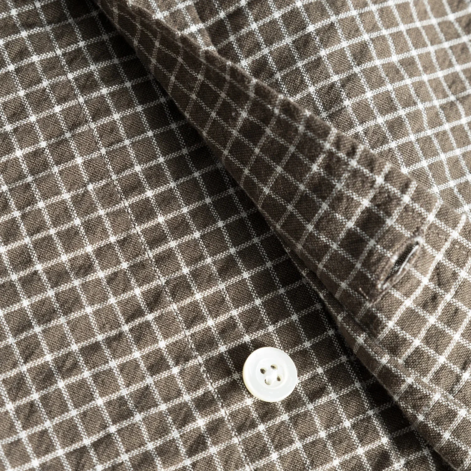 Espevik Check Oversized Shirt - Taupe - Image 3