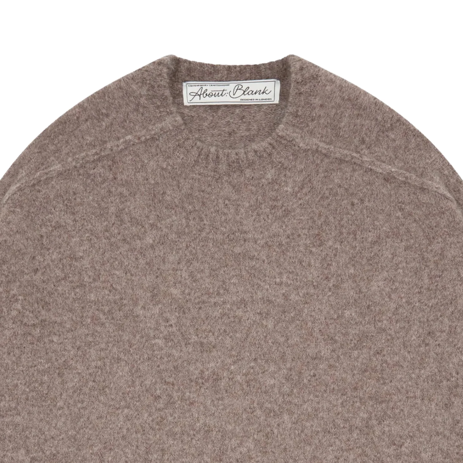 Exposed Mock Neck - Biscuit - Image 2