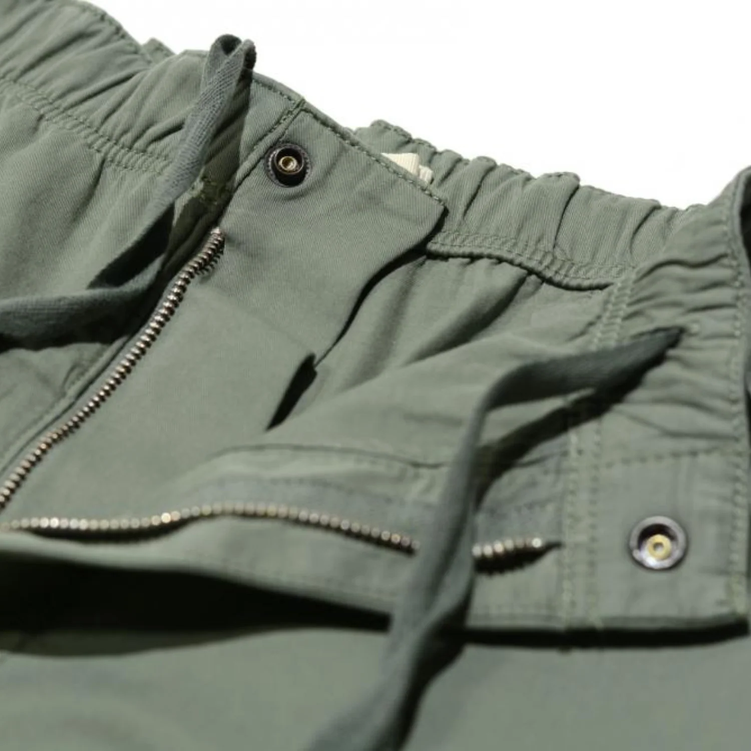 Ezra Light Twill Shorts - Dried Sage Green - Image 3