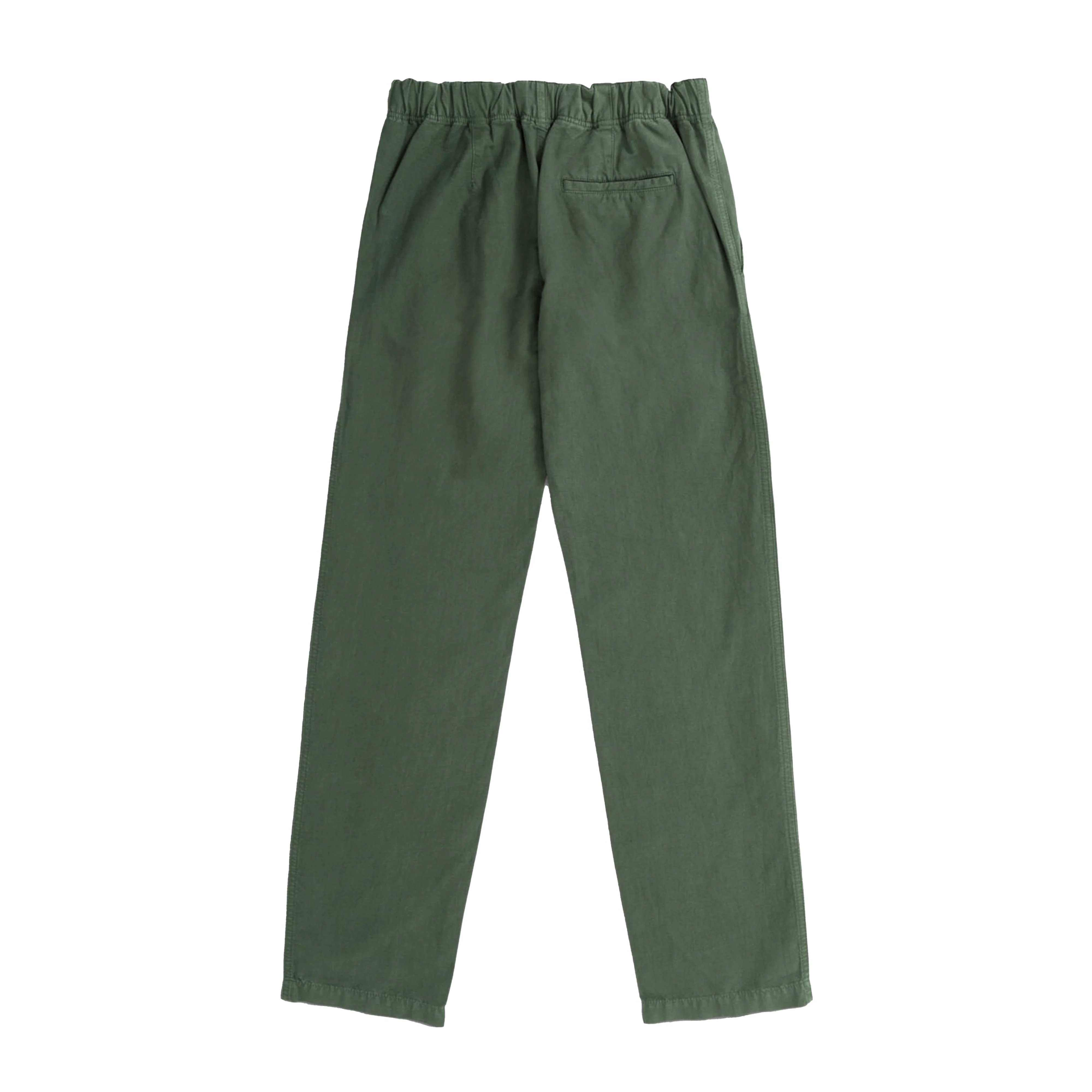 Ezra Relaxed Cotton Linen Trouser - Spruce Green - Image 2