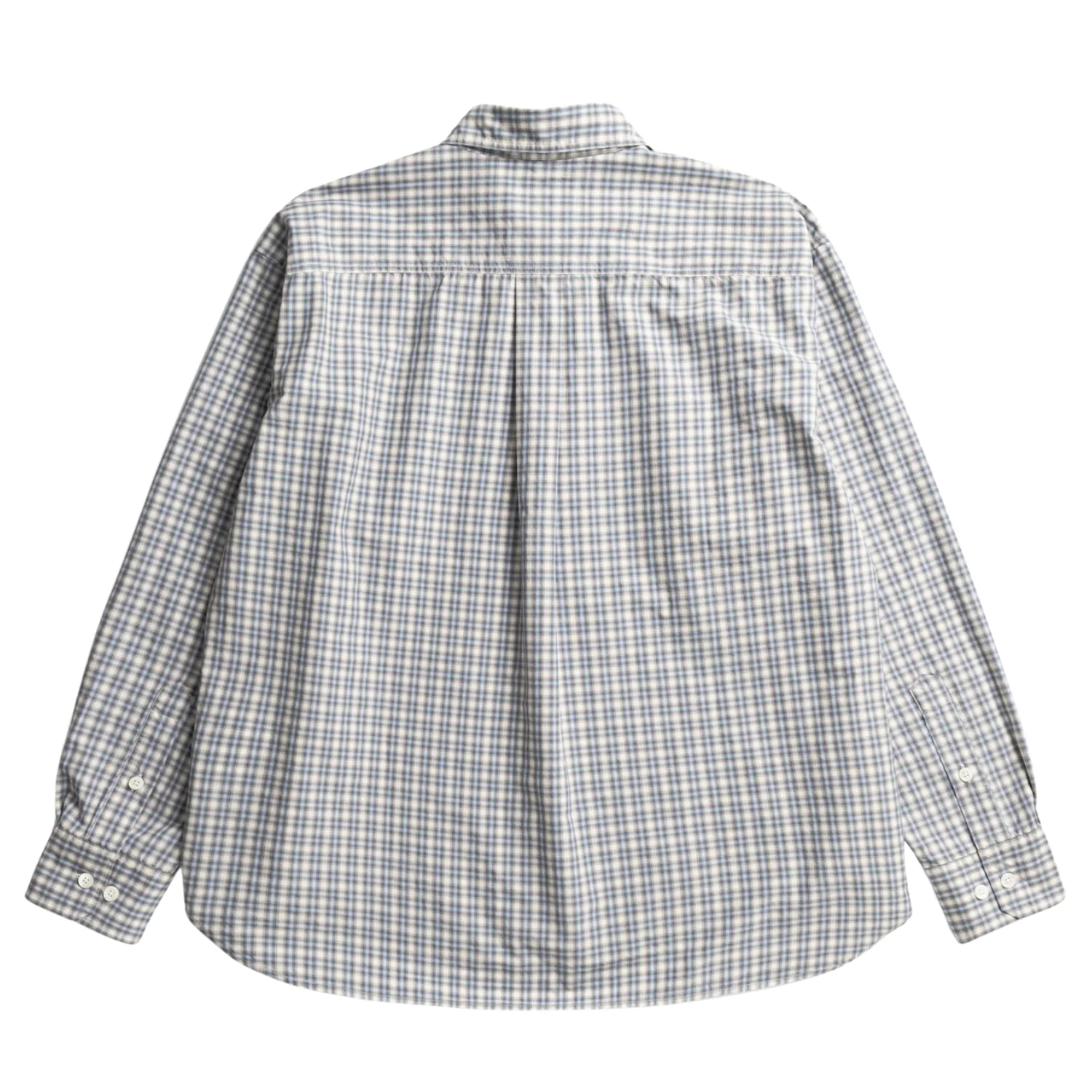 Falster Fine Check Oversize Shirt - Cerulean - Image 2