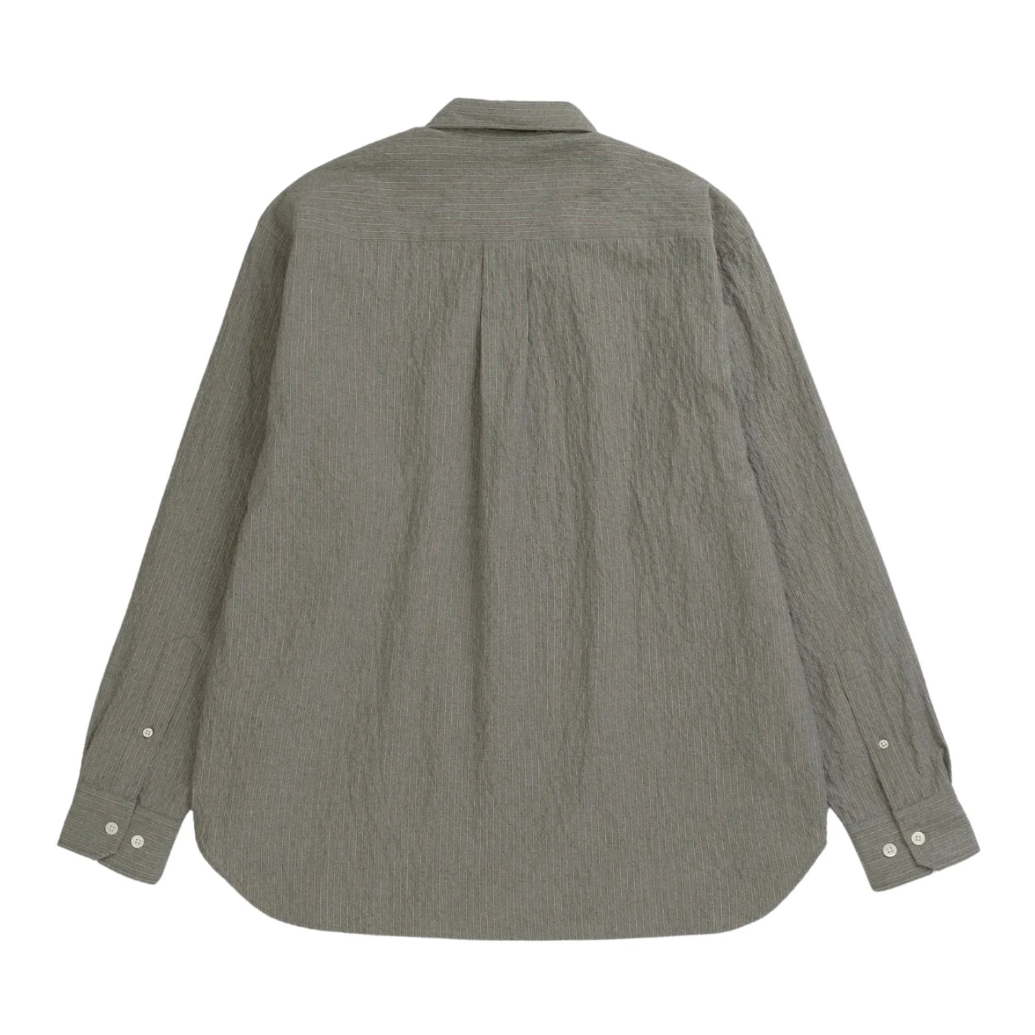 Falster Oversized Textured Stripe Shirt - Vetiver - Image 2