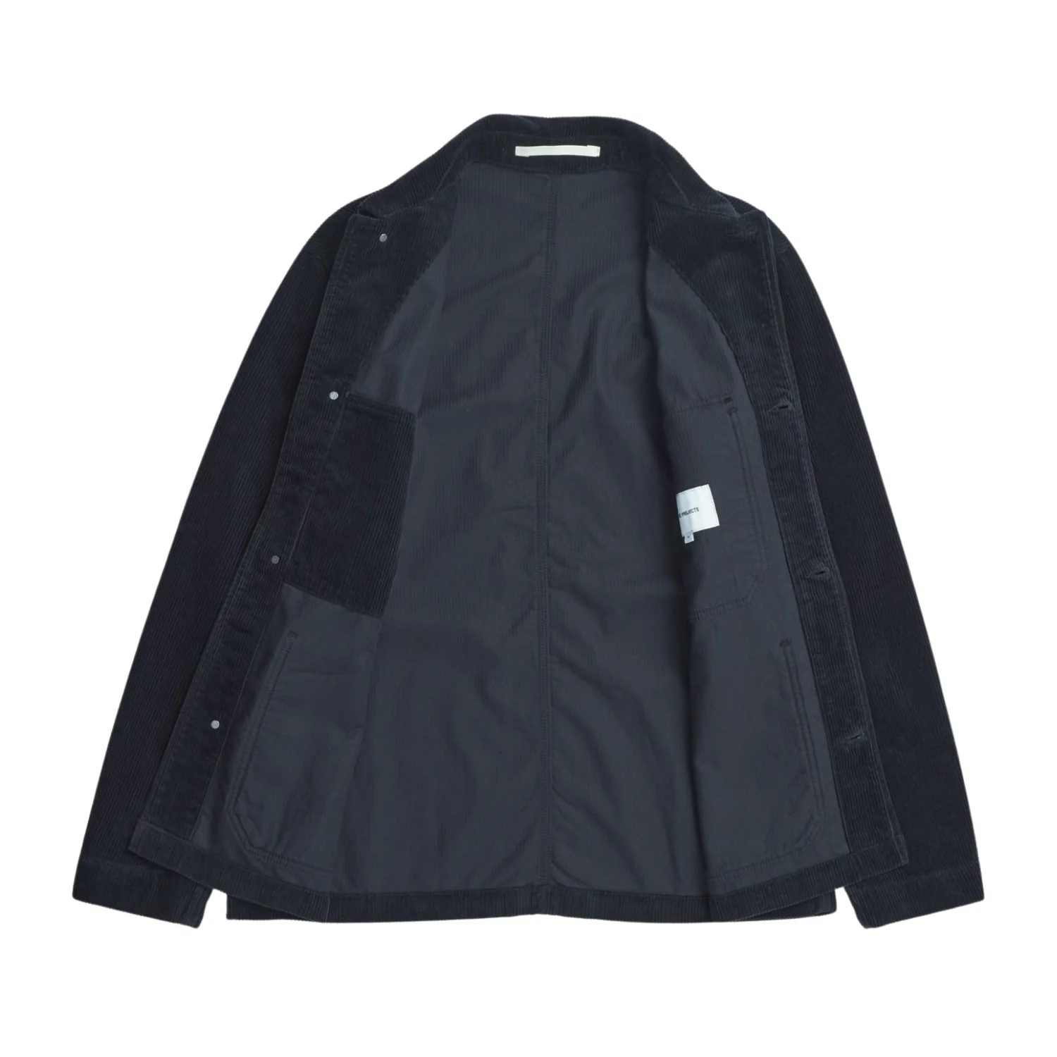 Folke Wide Corduroy Chore Jacket - Dark Navy - Image 2