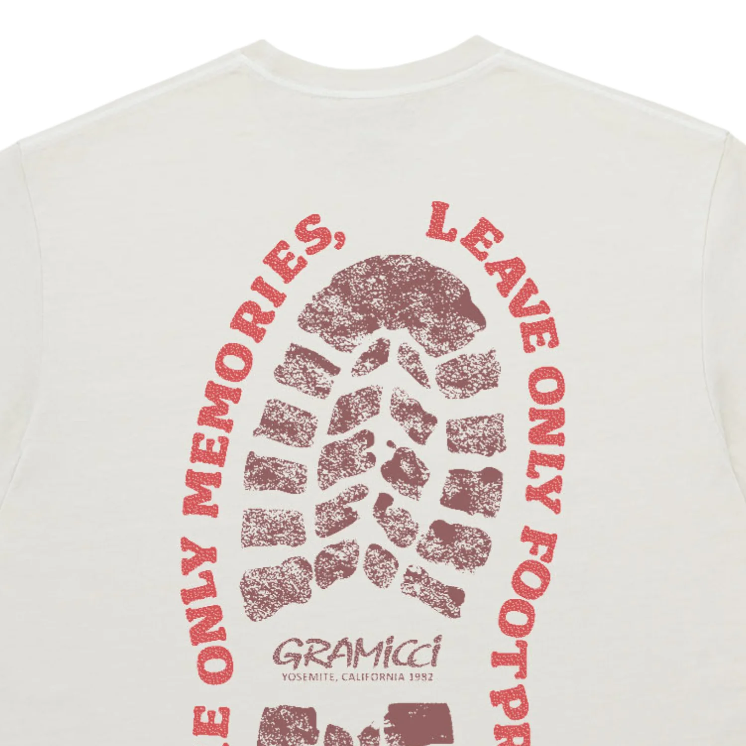 Footprints Tee Pigment Dyed - Natural Pigment - Image 2