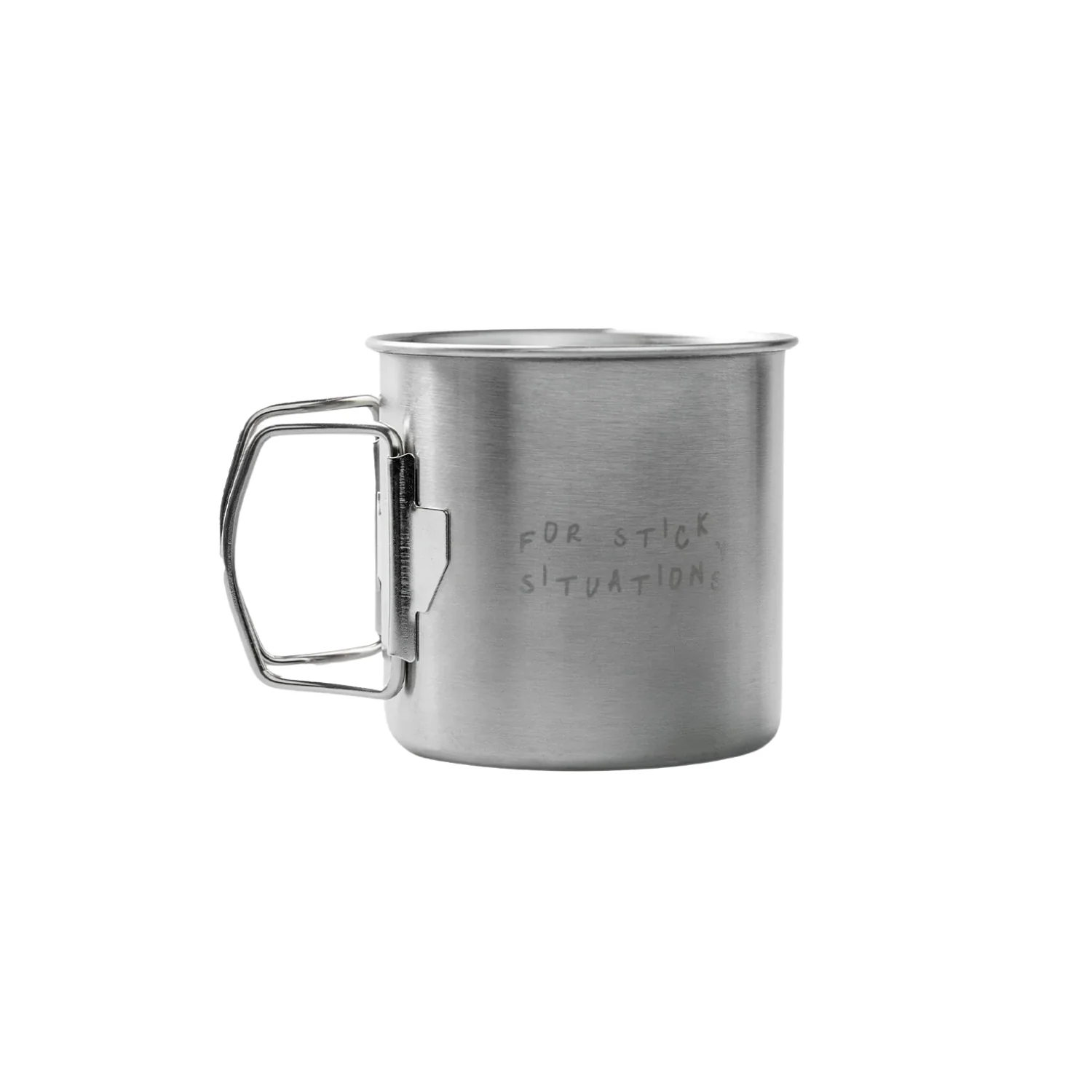 For Sticky Situations Camping Mug - Silver - Image 2