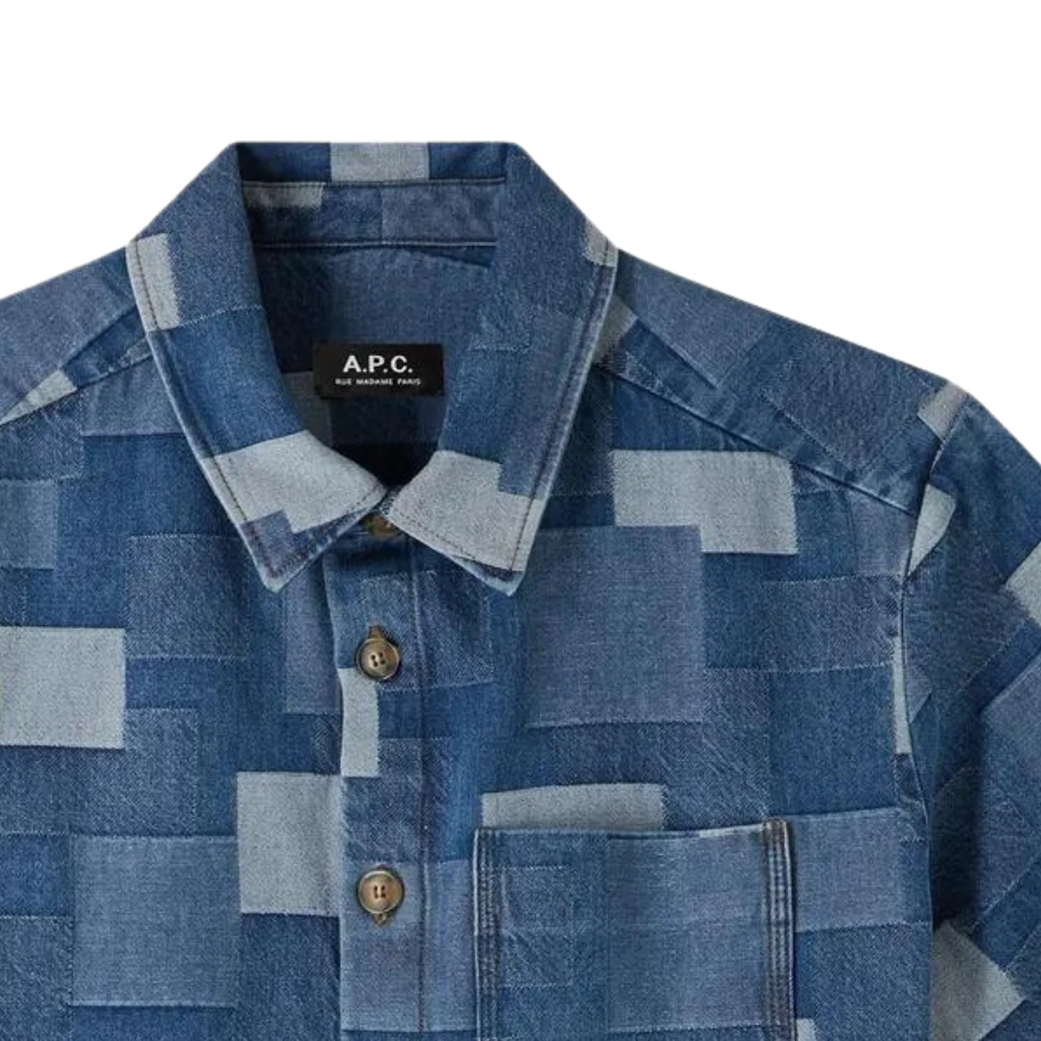 Gil Short-Sleeve Shirt - Washed Indigo - Image 2