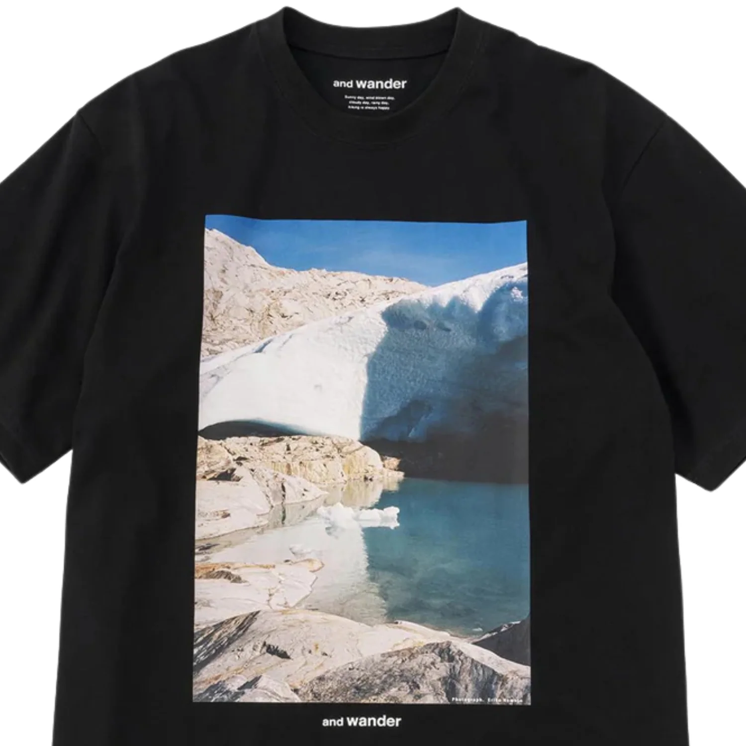 Gracier Printed SS Tee - Black - Image 2