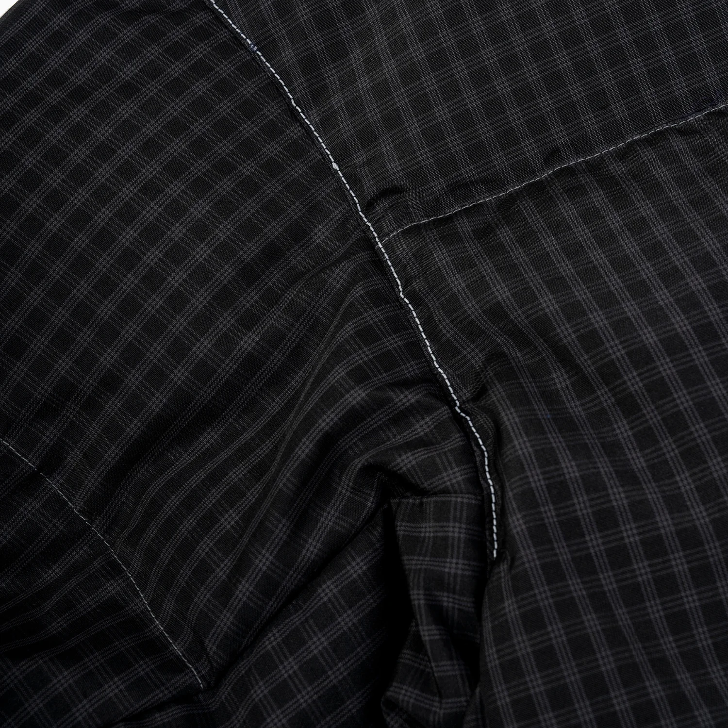 Gramicci Wool Check Down Jacket - Charcoal - Image 4