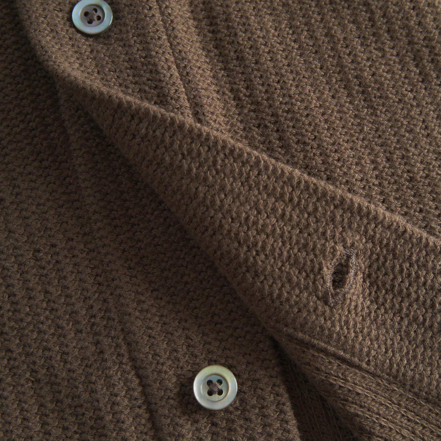 Gustav Crochet Jersey Shirt - Chestnut - Image 5