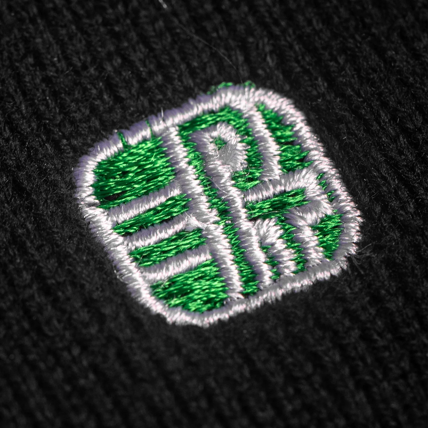 Half Sleeve Knit Logo Polo - Black - Image 4