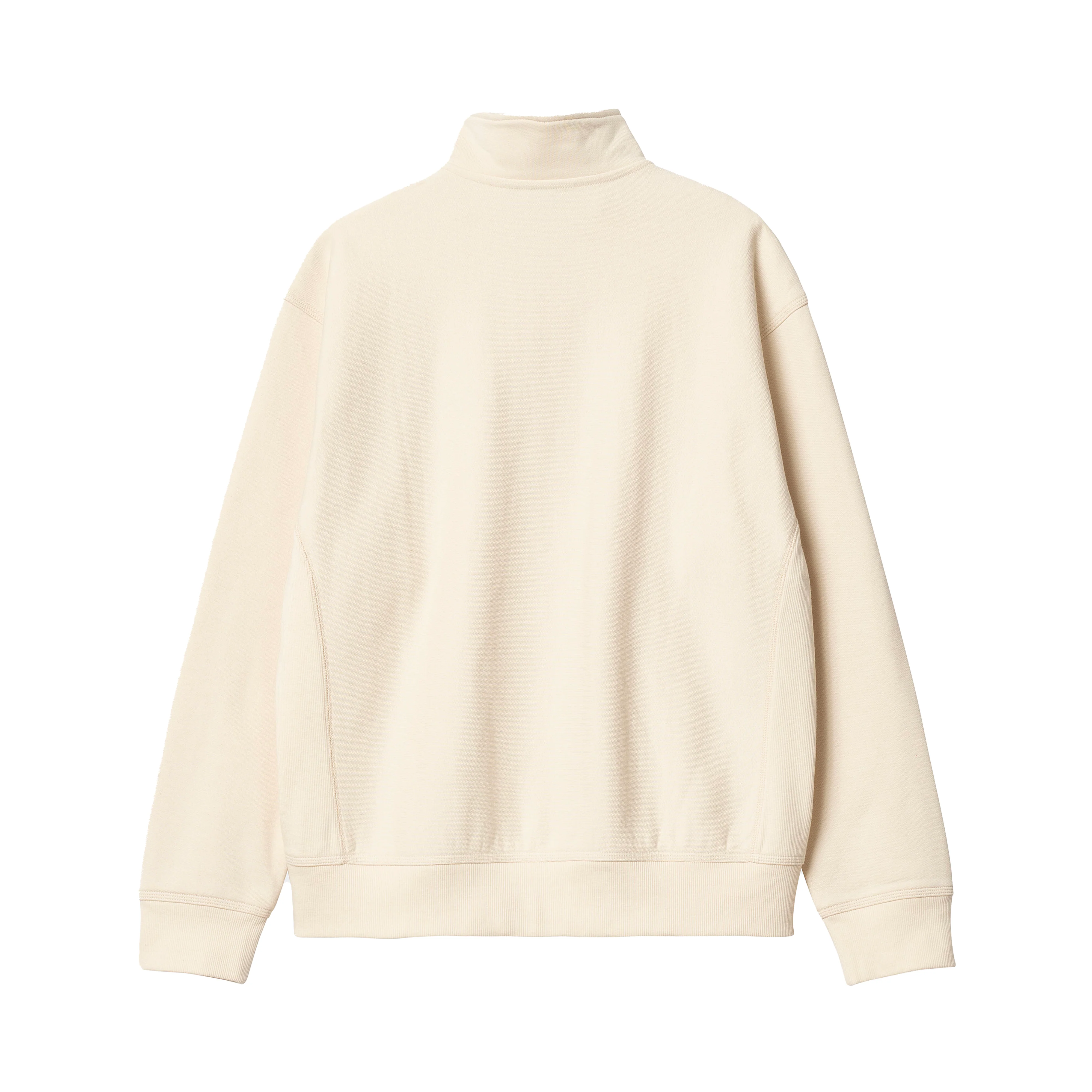 Half Zip American Script Sweatshirt Natural - Image 2