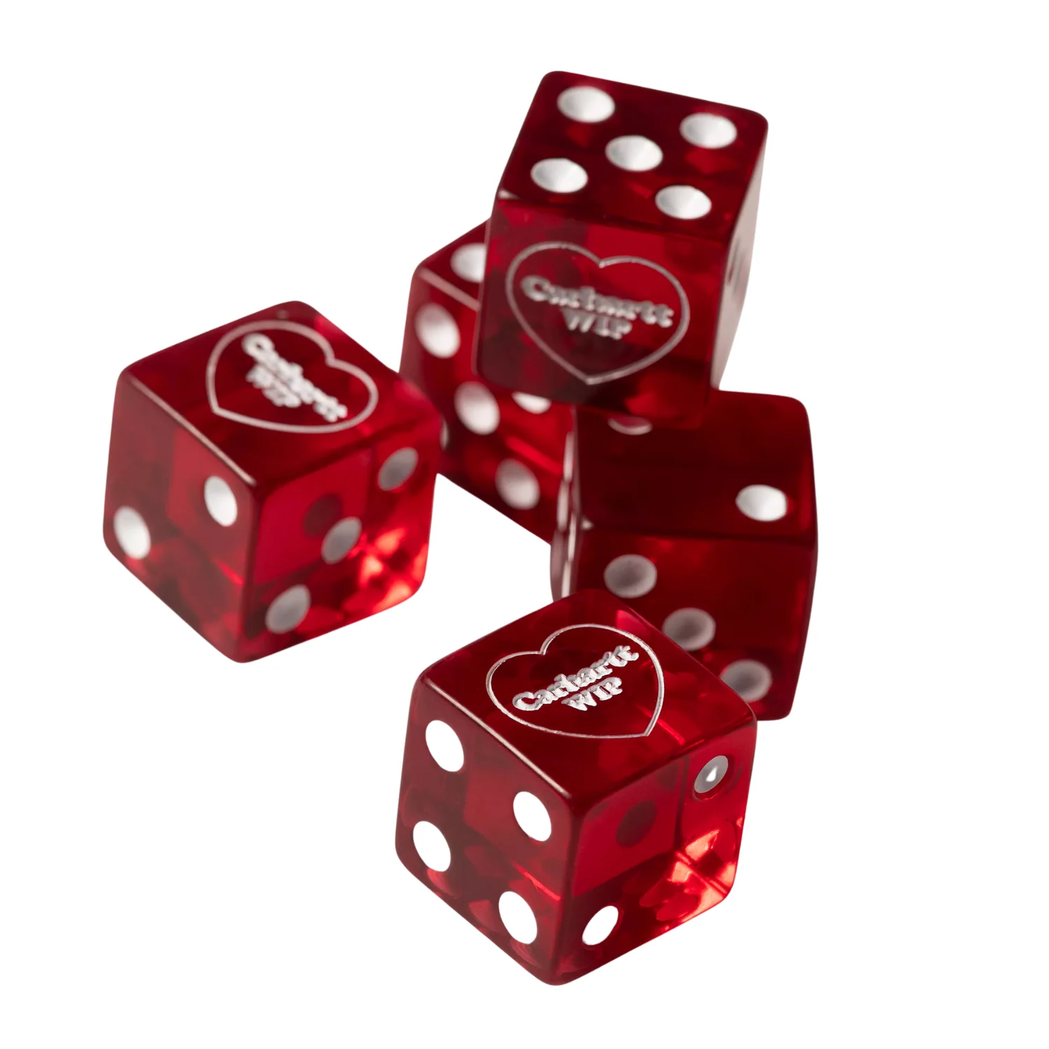 Heart Dice Set - Scarlet - Image 3