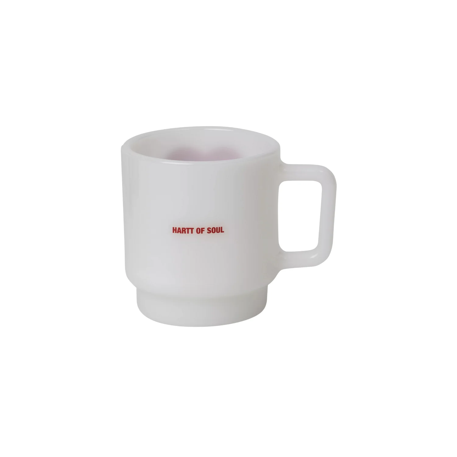 Heart Glass Mug - White - Image 2