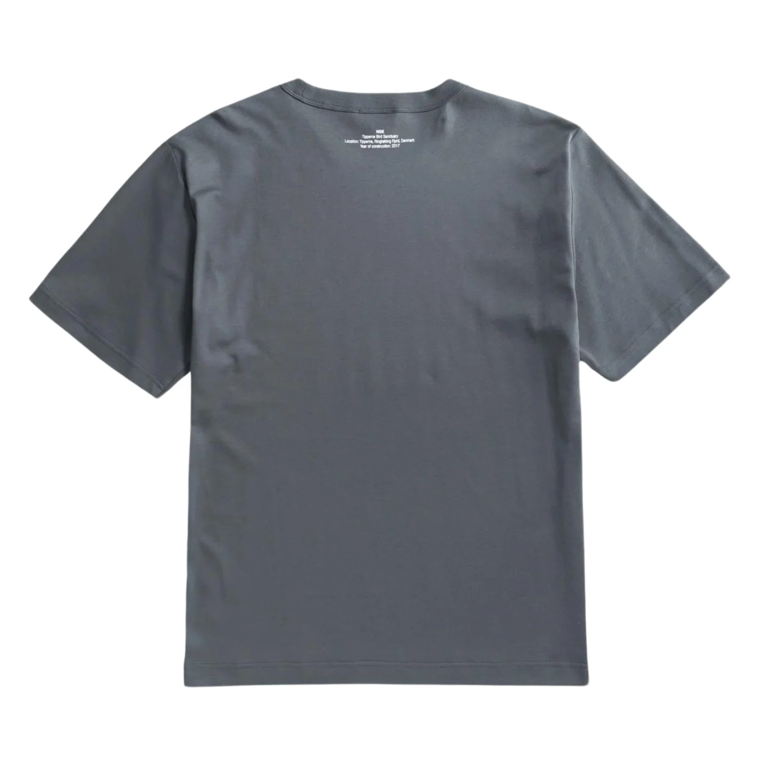 Holger Organic Interlock Hide Print T-Shirt - Battleship Grey - Image 2