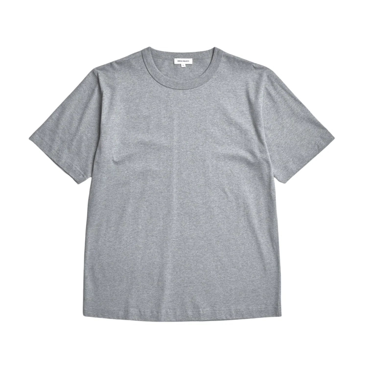 Holger Organic Optic Print T-Shirt - Grey Melange - Image 2