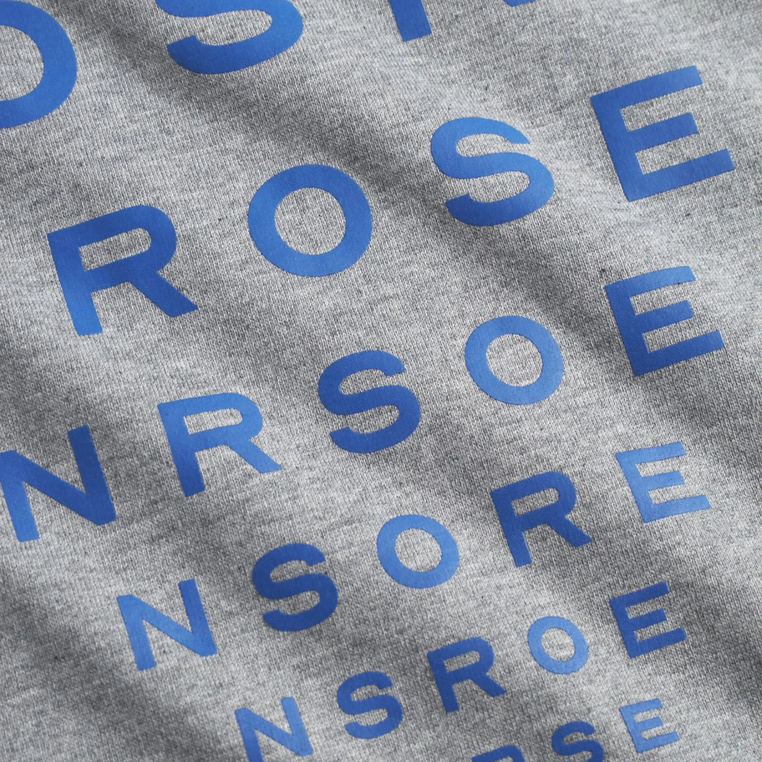 Holger Organic Optic Print T-Shirt - Grey Melange - Image 3