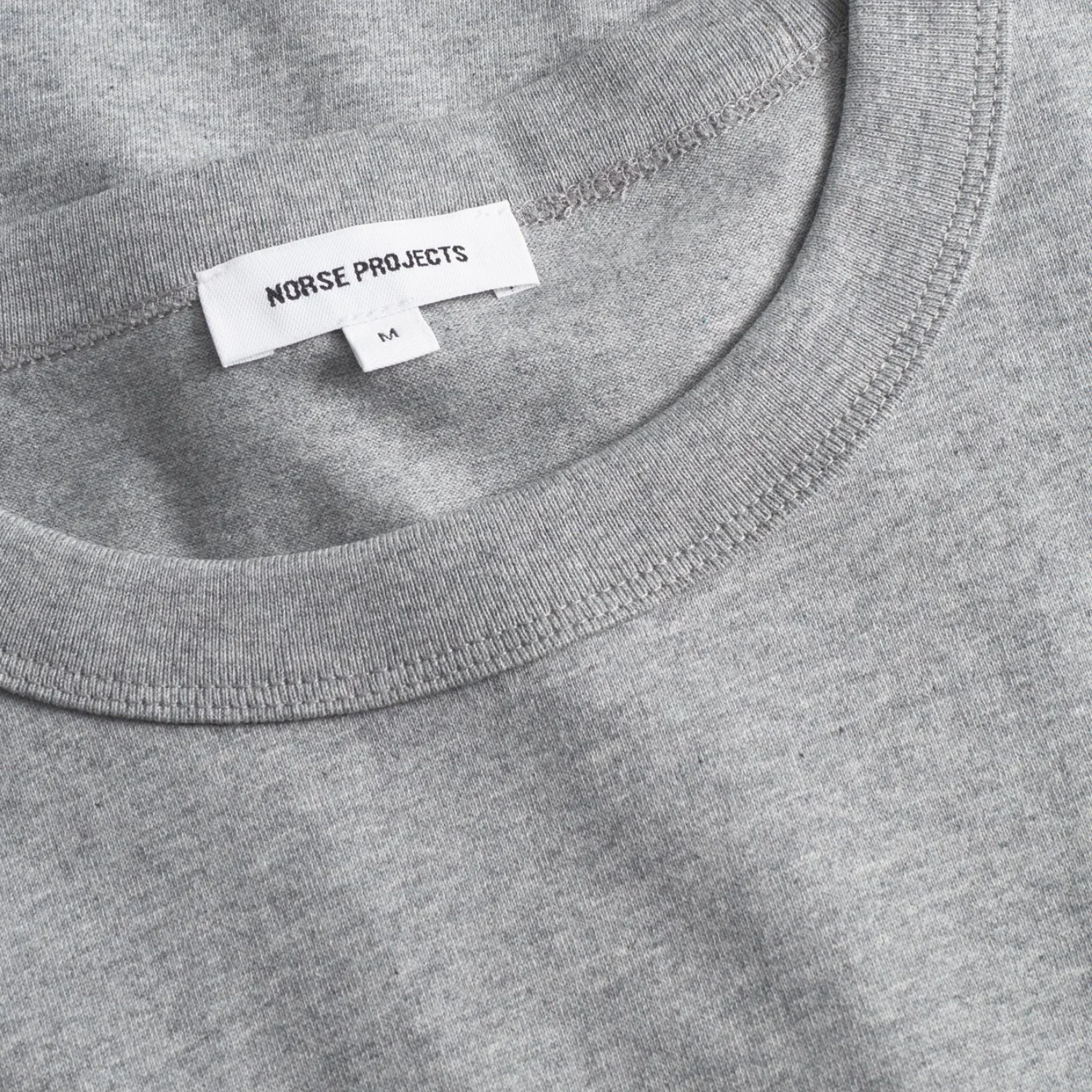 Holger Organic Optic Print T-Shirt - Grey Melange - Image 4