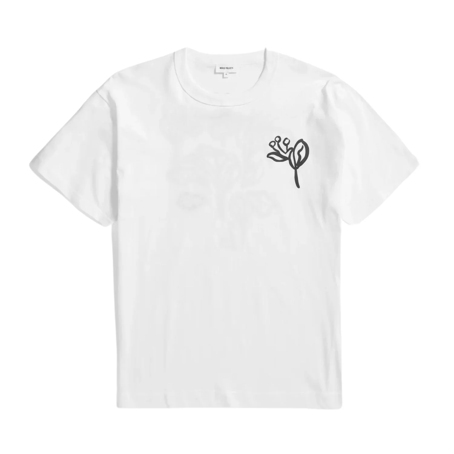 Holger Organic Poppy T-Shirt - White - Image 2