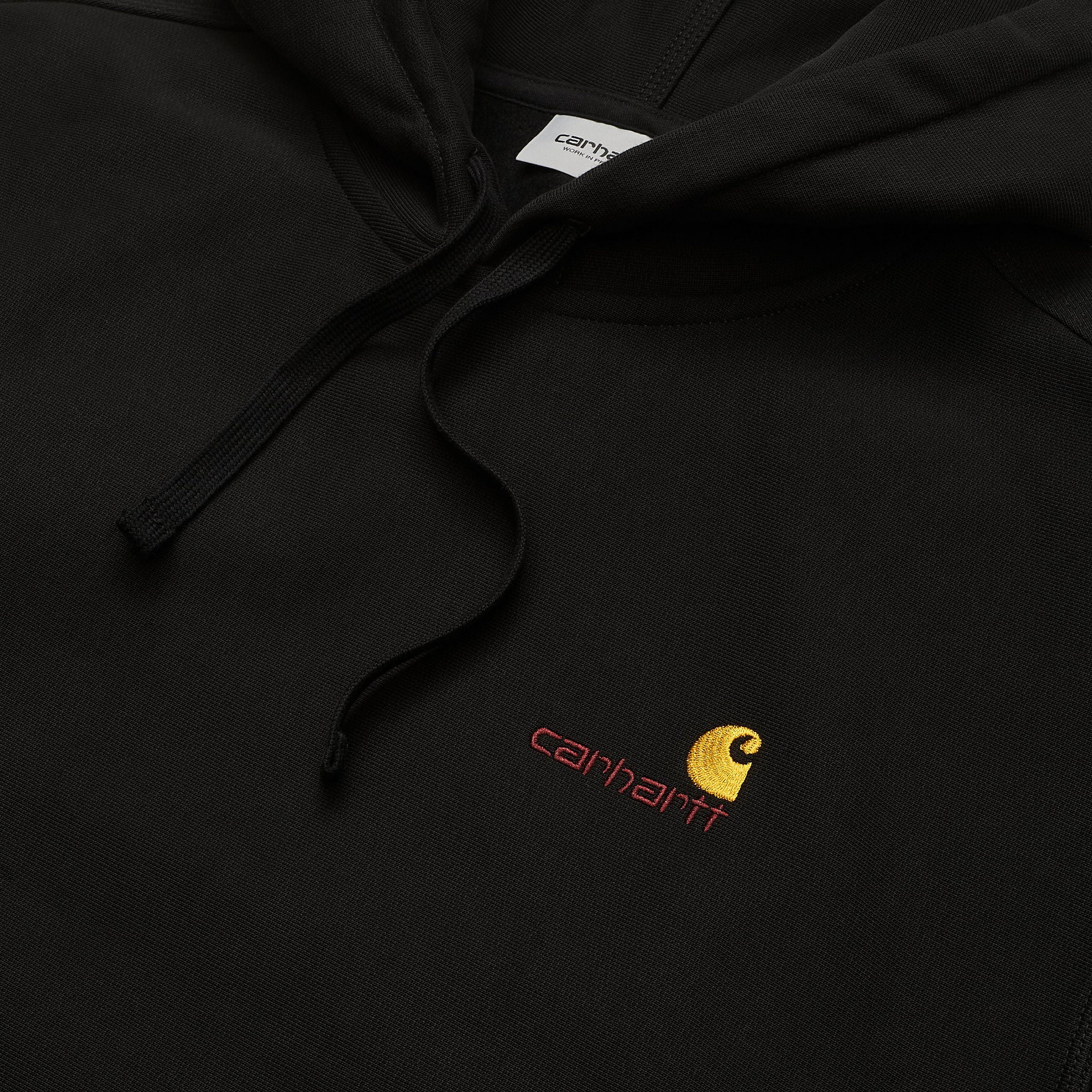 Hooded American Script Sweatshirt - Black - Image 2