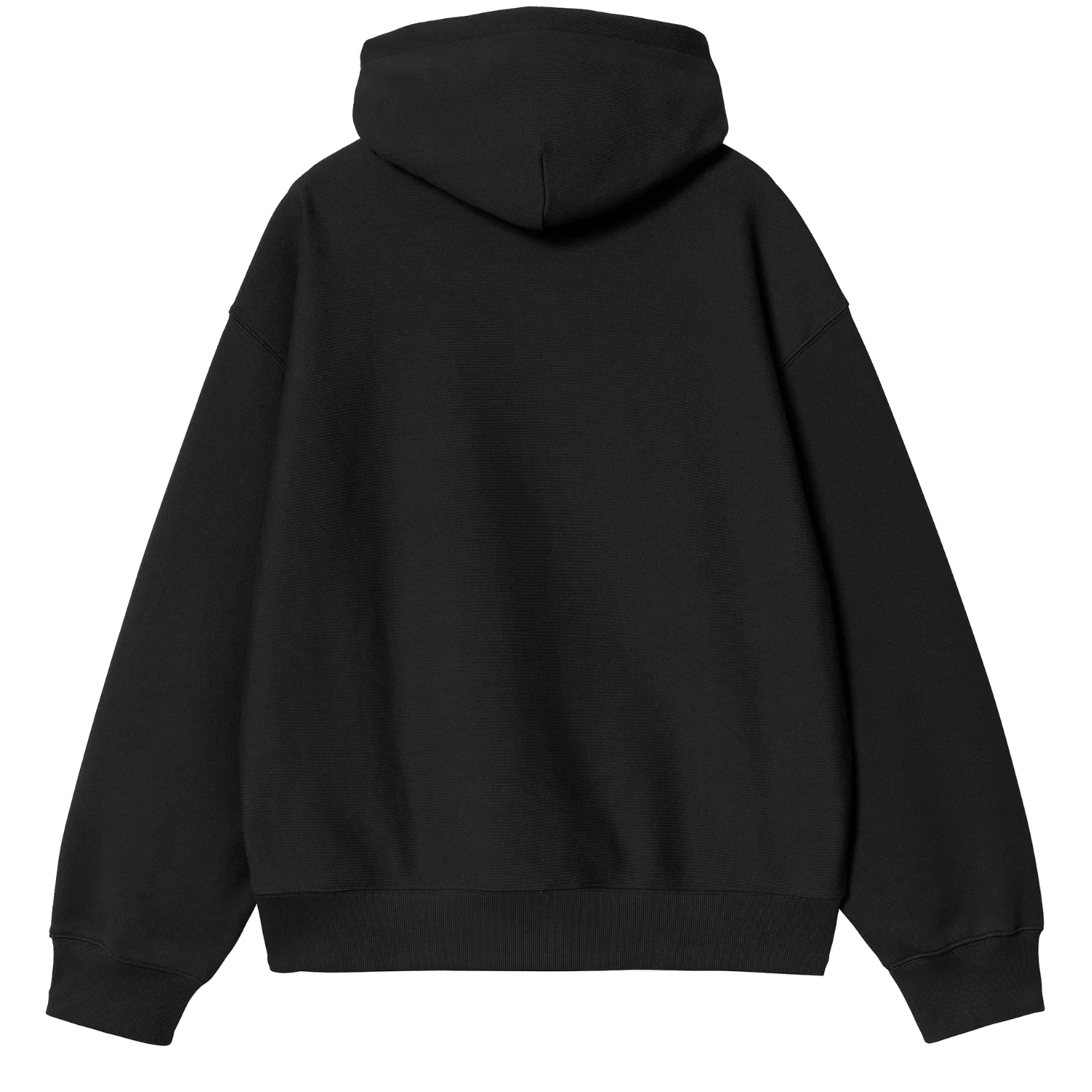 Hooded Label Script Sweat - Black - Image 2