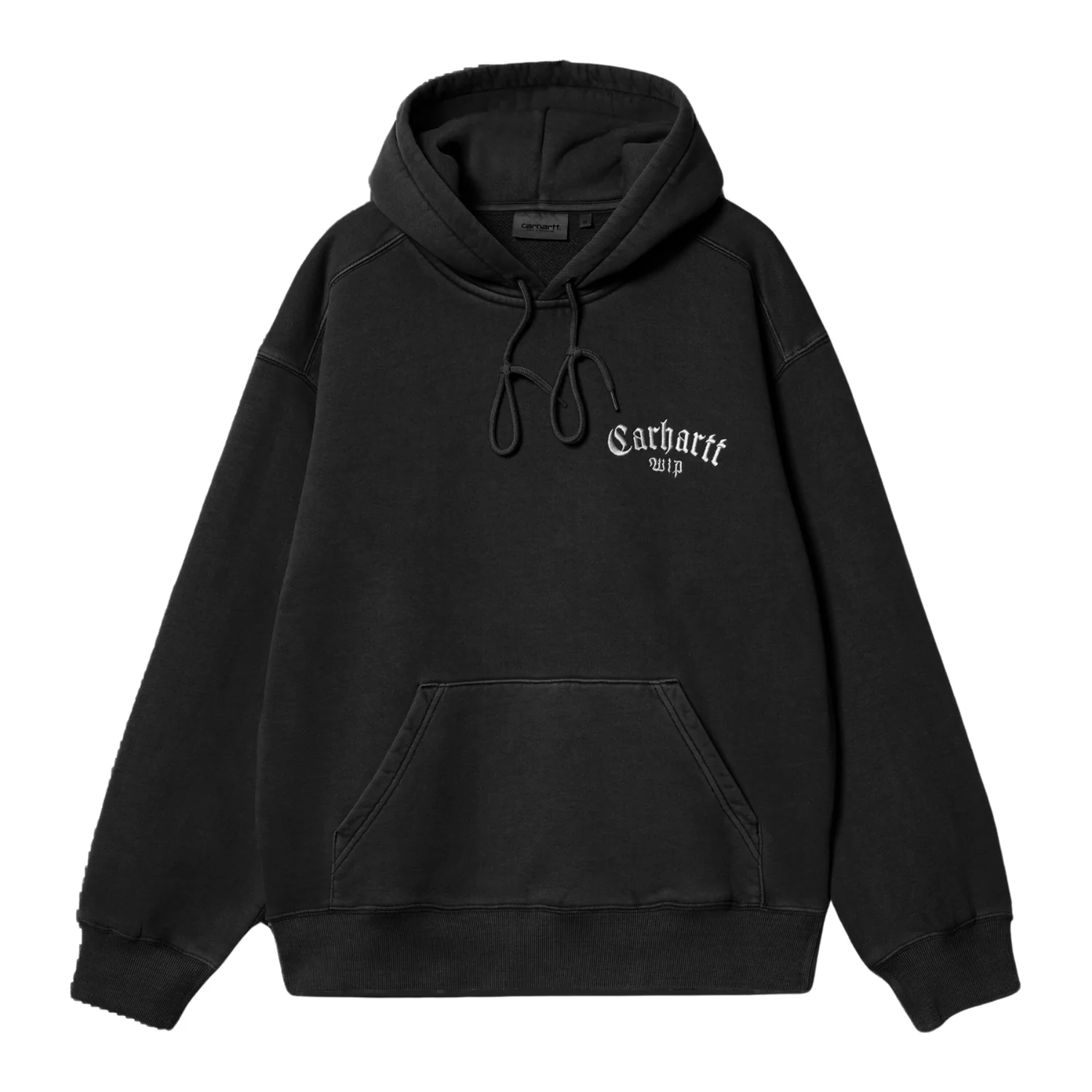 Hooded Onyx Script Sweat Black/White - Image 2