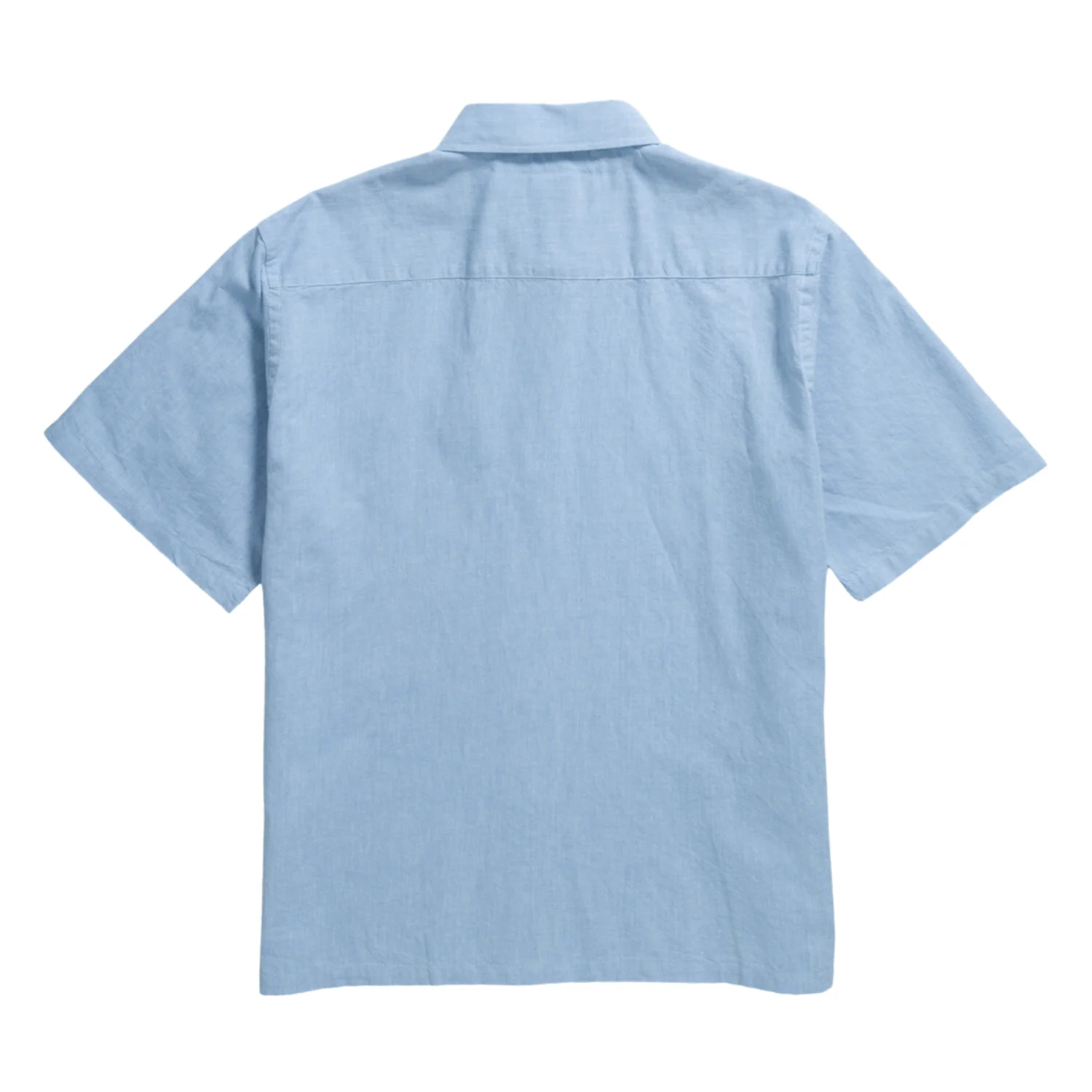 Ivan Relaxed Cotton Linen SS Shirt - Pale Blue - Image 2
