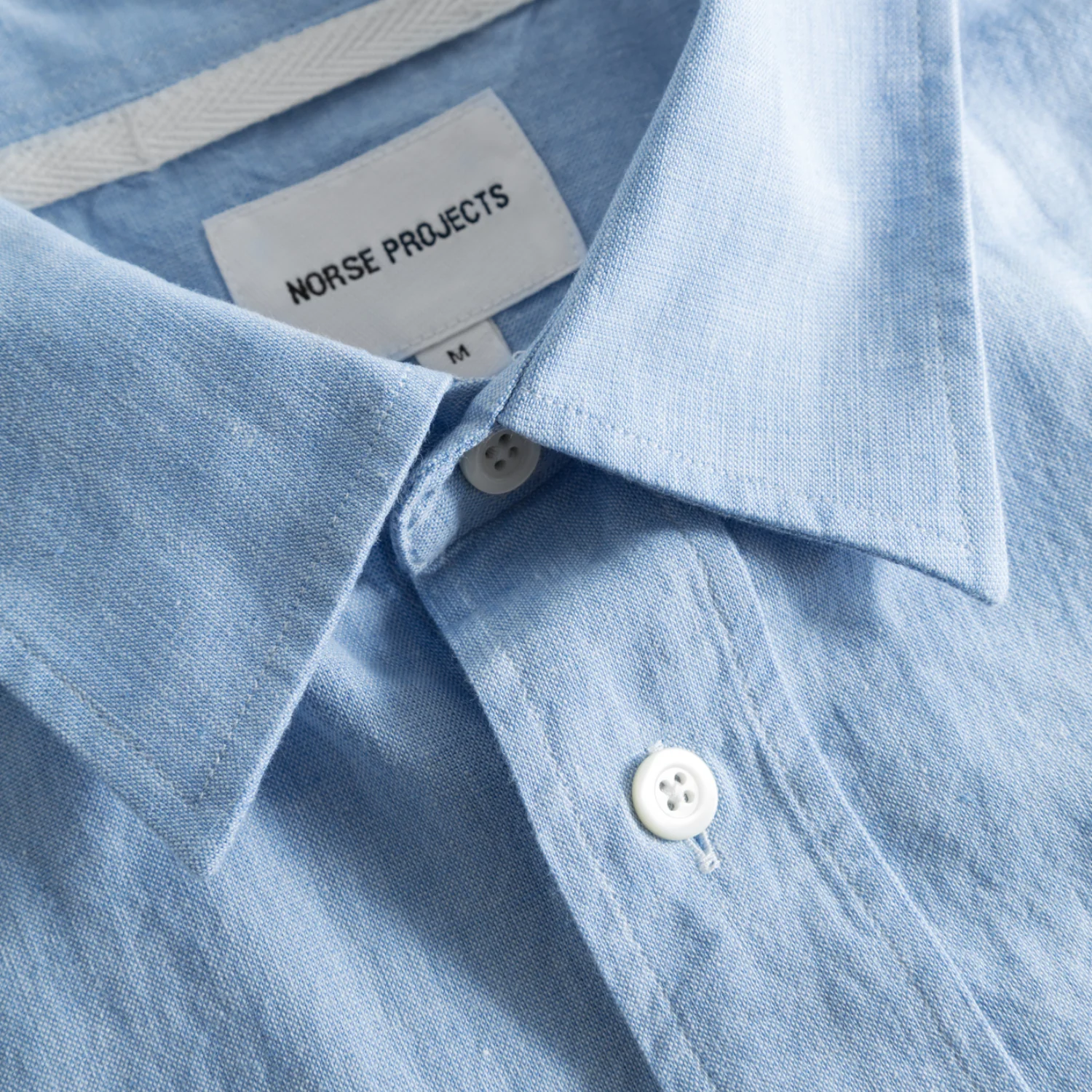 Ivan Relaxed Cotton Linen SS Shirt - Pale Blue - Image 3