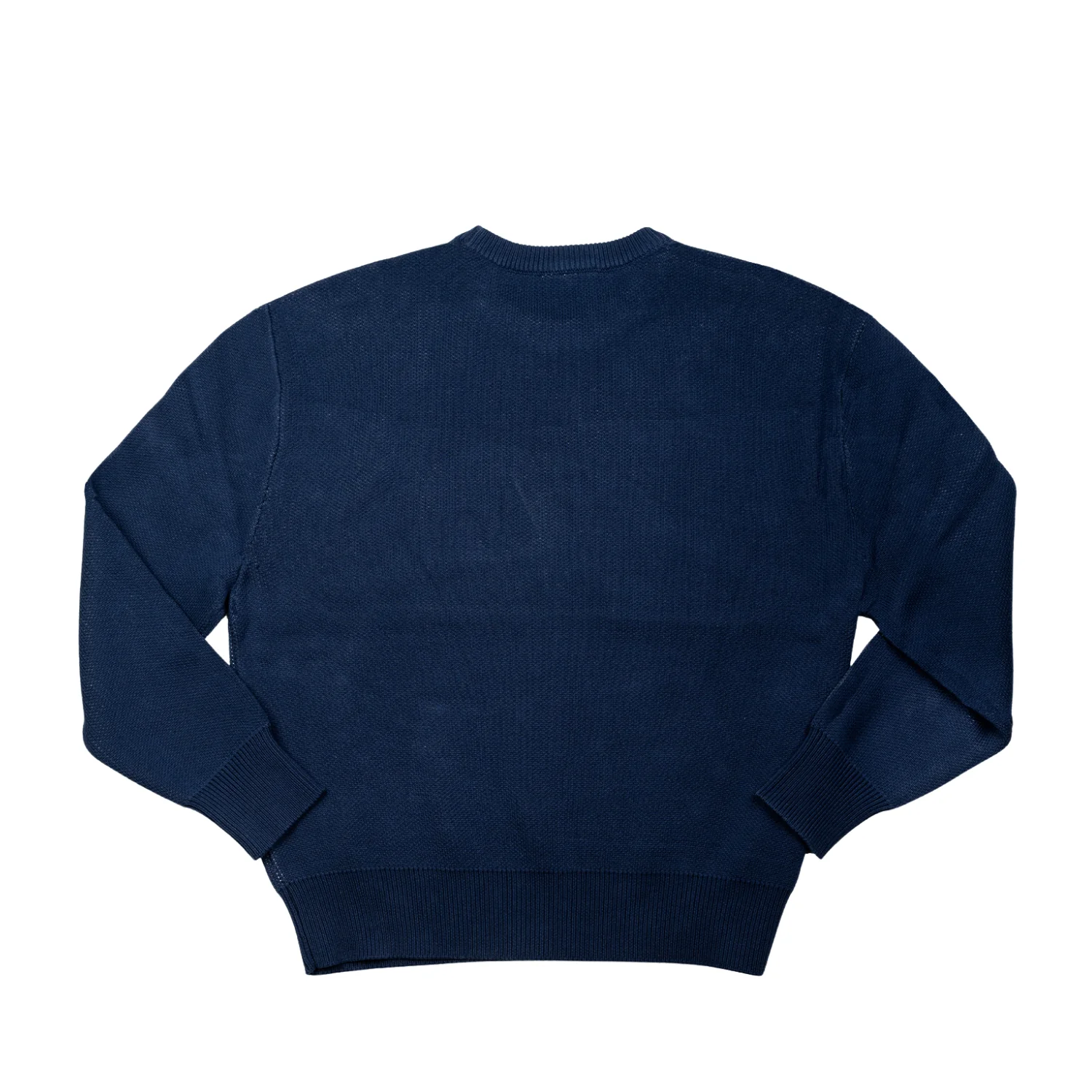 Jacquard Knit Sweater - Navy - Image 2