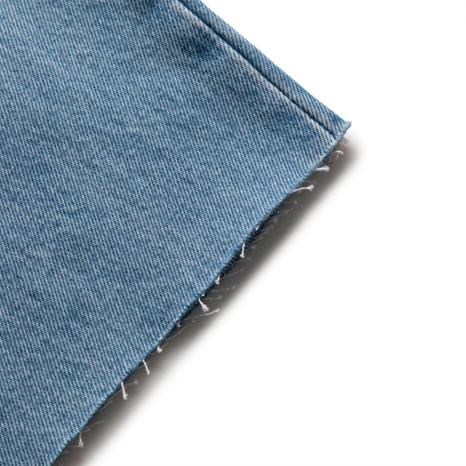 Jean Relaxed Raw Edge- Light Blue - Image 2
