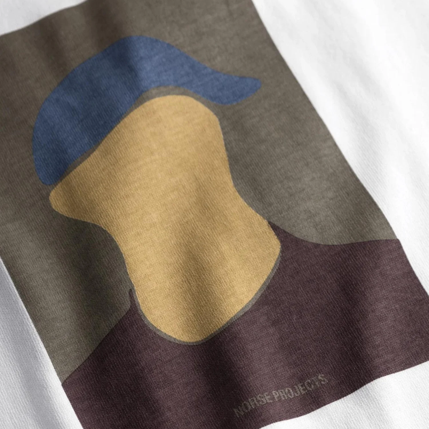 Johannes Organic Cap Print T-shirt - White - Image 3
