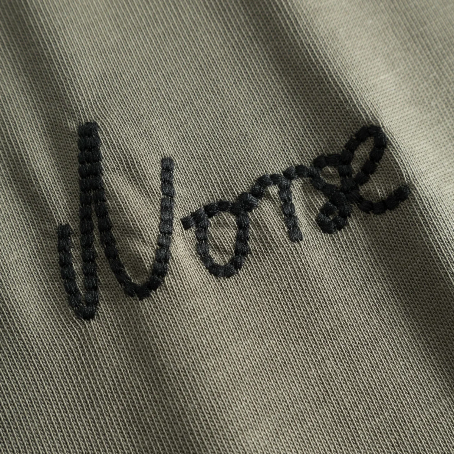 Johannes Organic Chain Stitch Logo T-Shirt - Sediment Green - Image 3