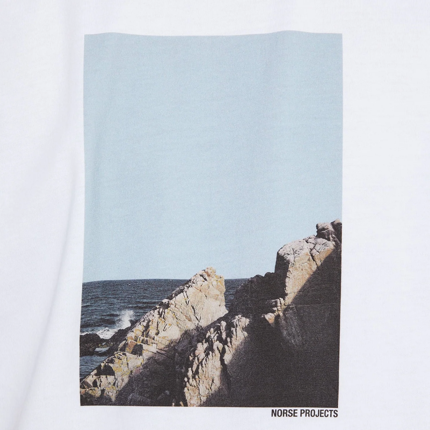 Johannes Organic Cliff Print T-shirt White - Image 2