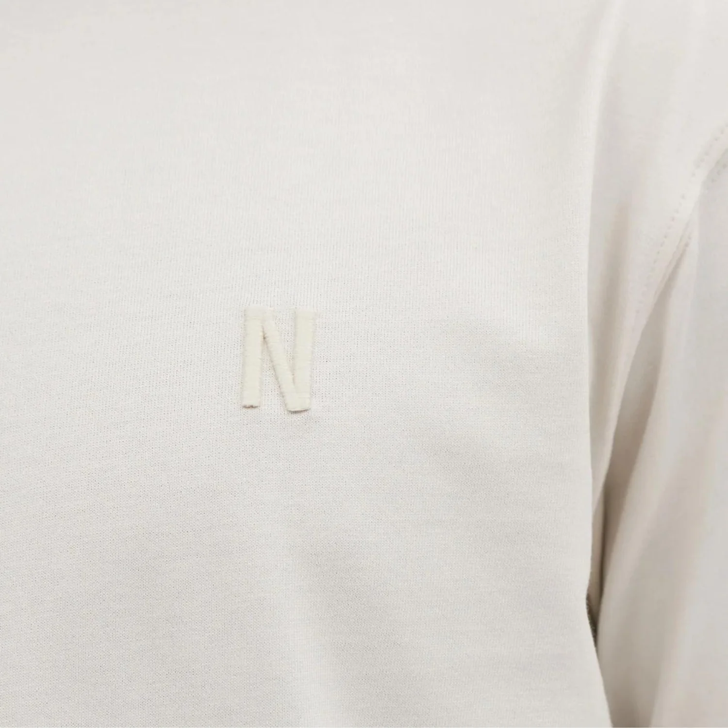 Johannes Organic N Logo T-shirt - Lucid White - Image 3