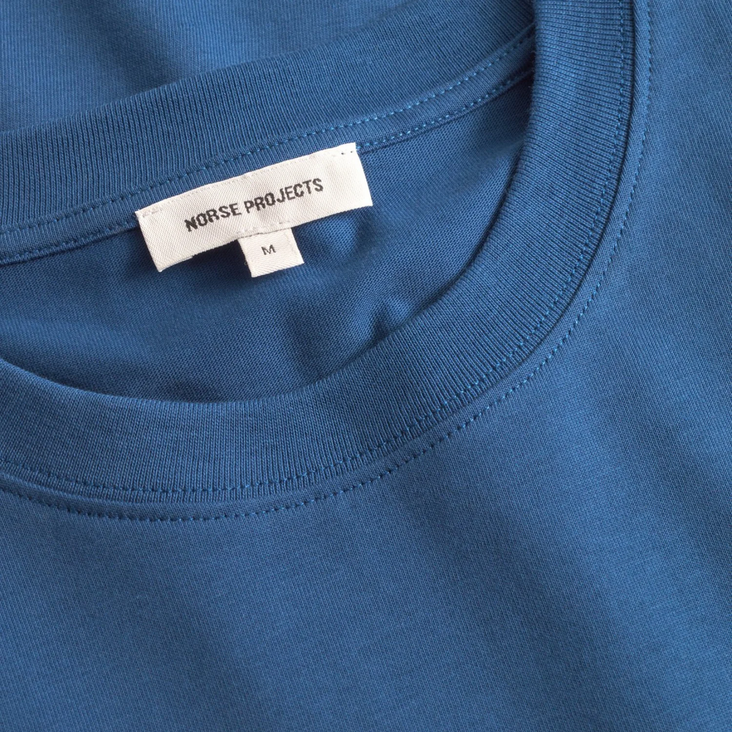 Johannes Organic NORSE Logo Print T-Shirt - Estate Blue - Image 4