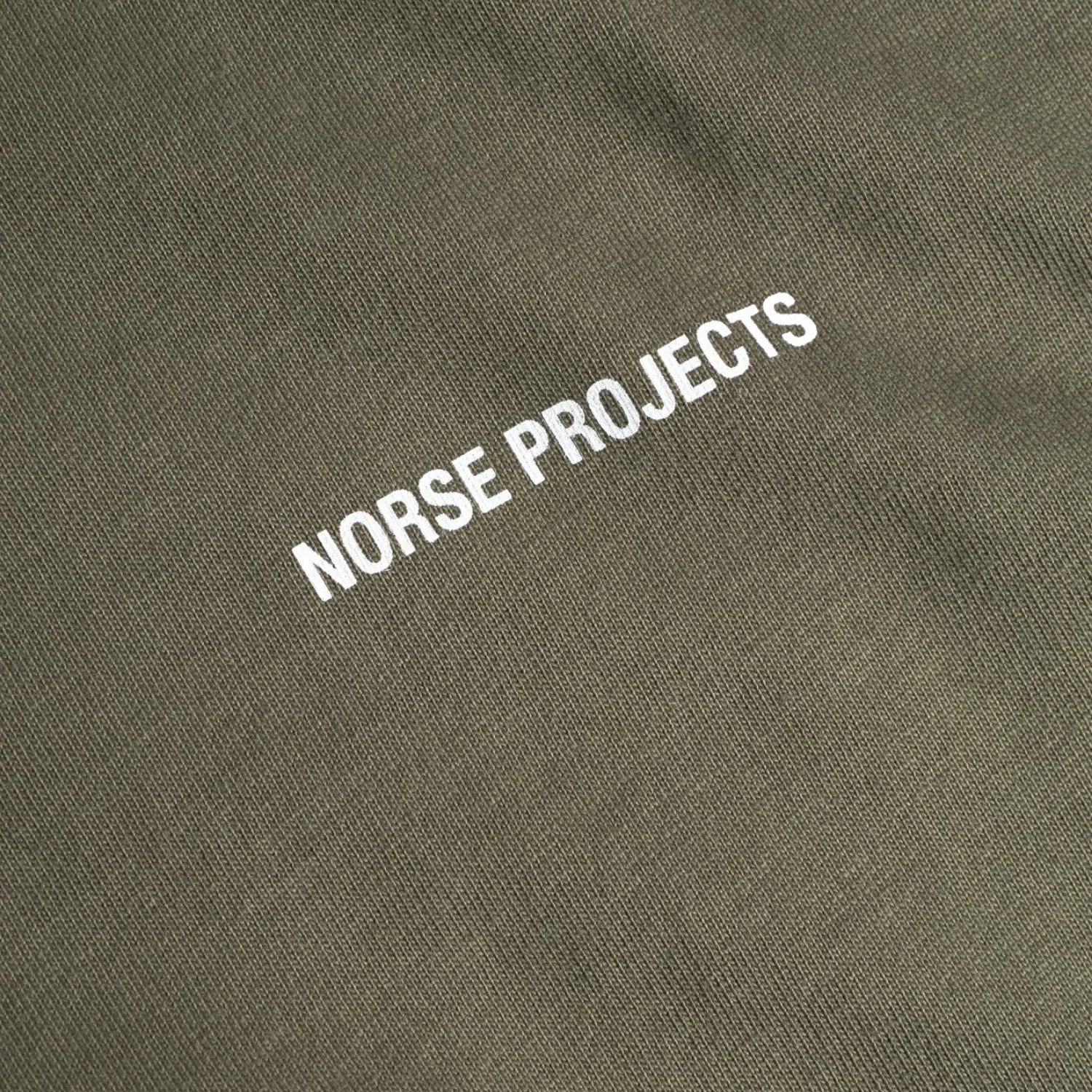 Johannes Organic NORSE Logo Print T-Shirt - Olive Night - Image 3