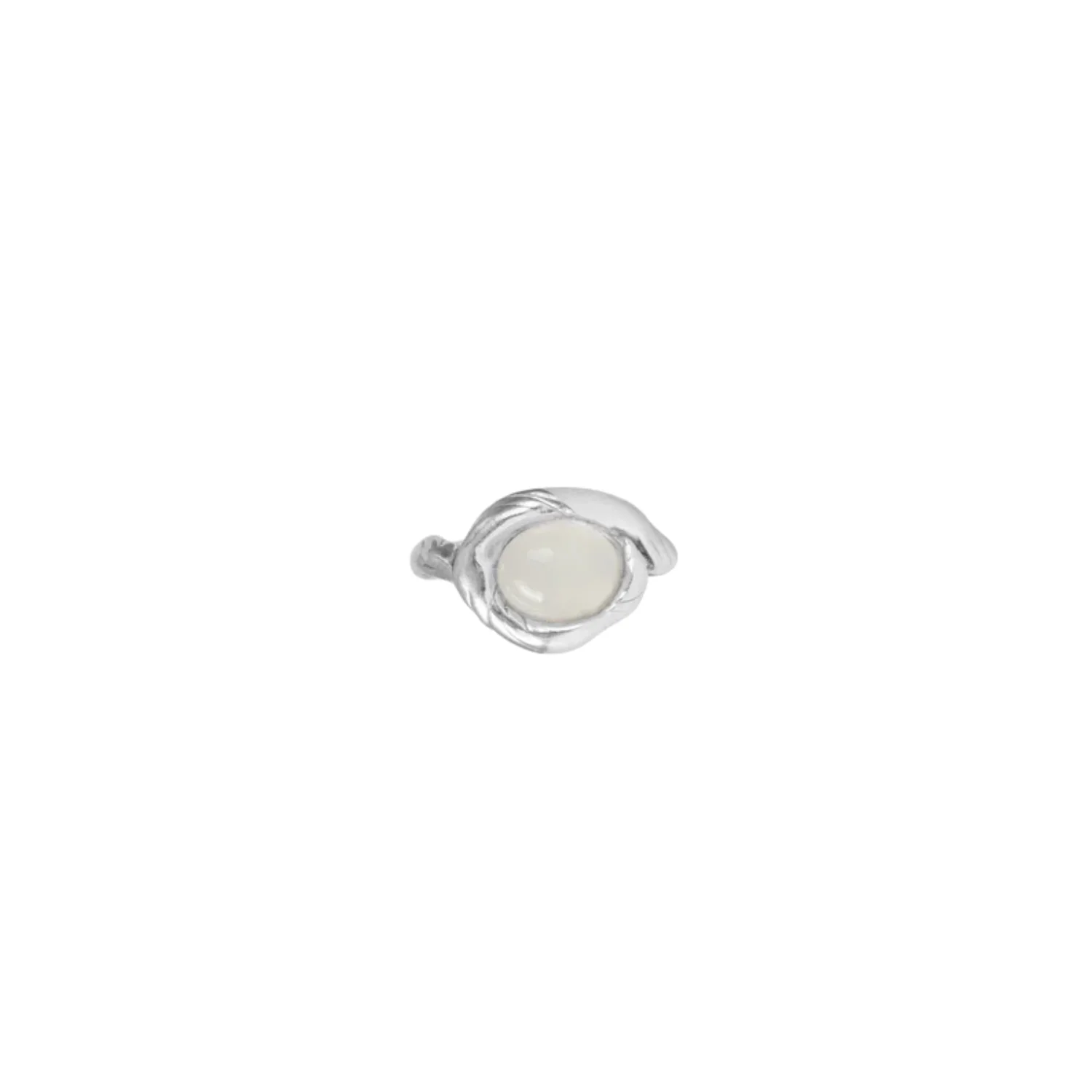 Kamma Cloud Ring - Silver/White Agate - Image 3